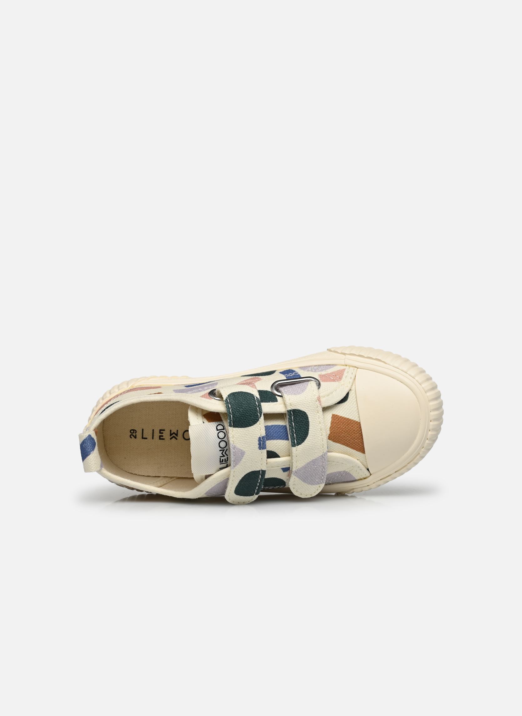 Lage sneakers Kim canvas shoe wit Liewood Lage sneakers Kim canvas shoe wit Paint stroke Sandy