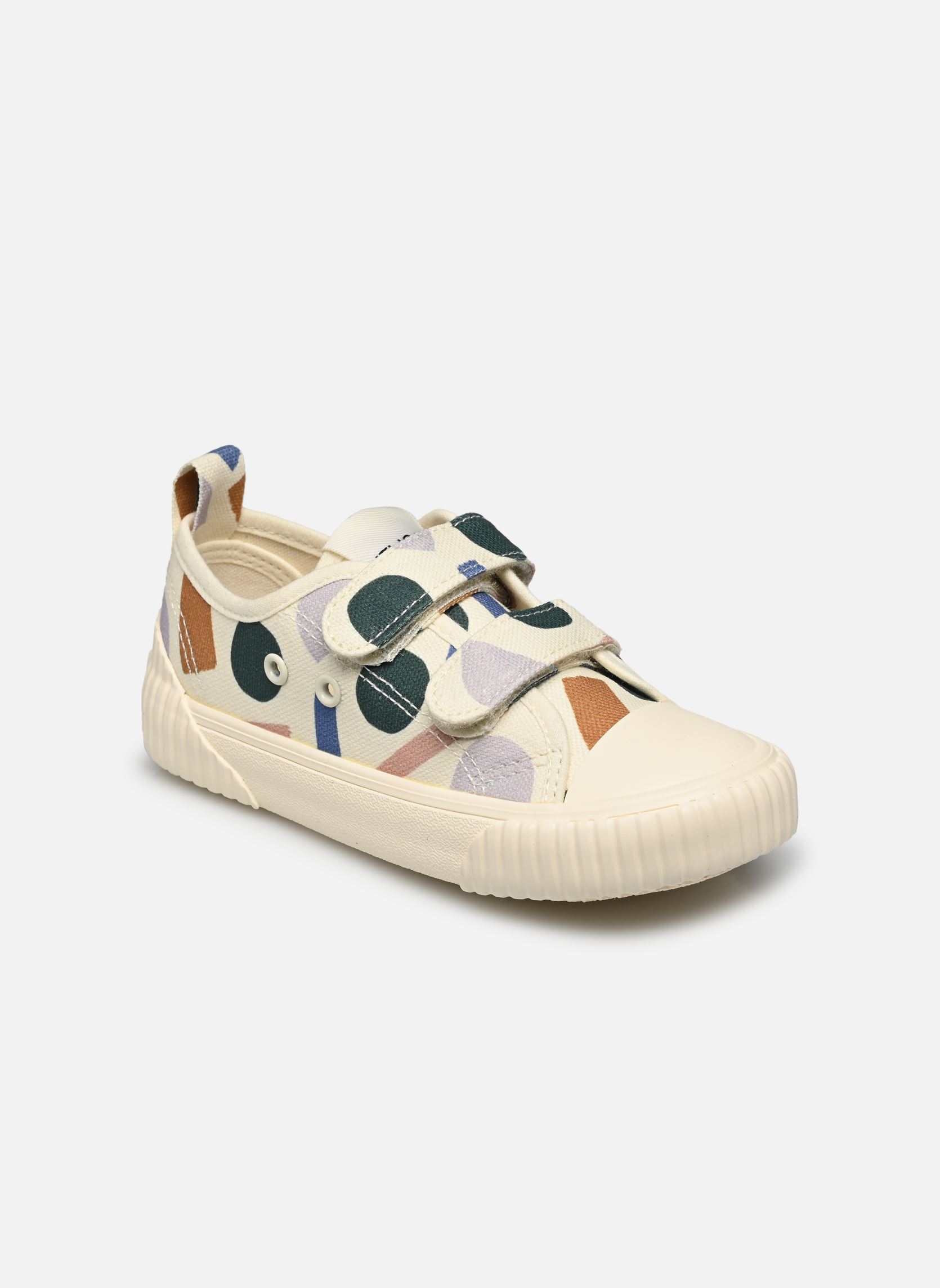 Lage sneakers Kim canvas shoe wit Liewood Lage sneakers Kim canvas shoe wit Paint stroke Sandy