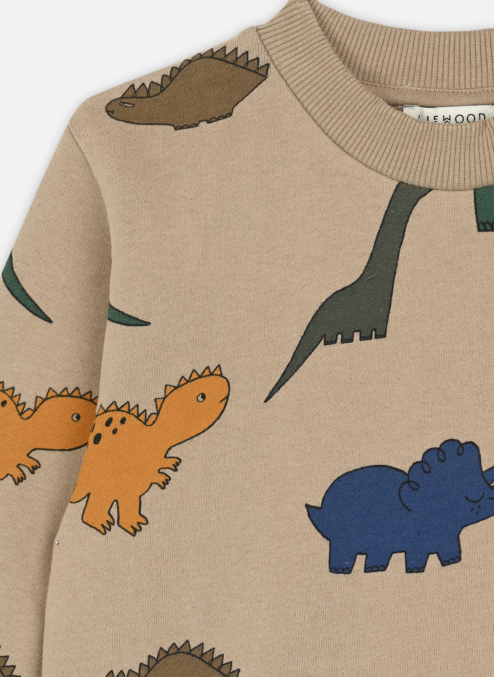 Sweatshirts Thora printed sweatshirt grau Liewood Sweatshirts Thora printed sweatshirt grau Dinosaurs / Mist