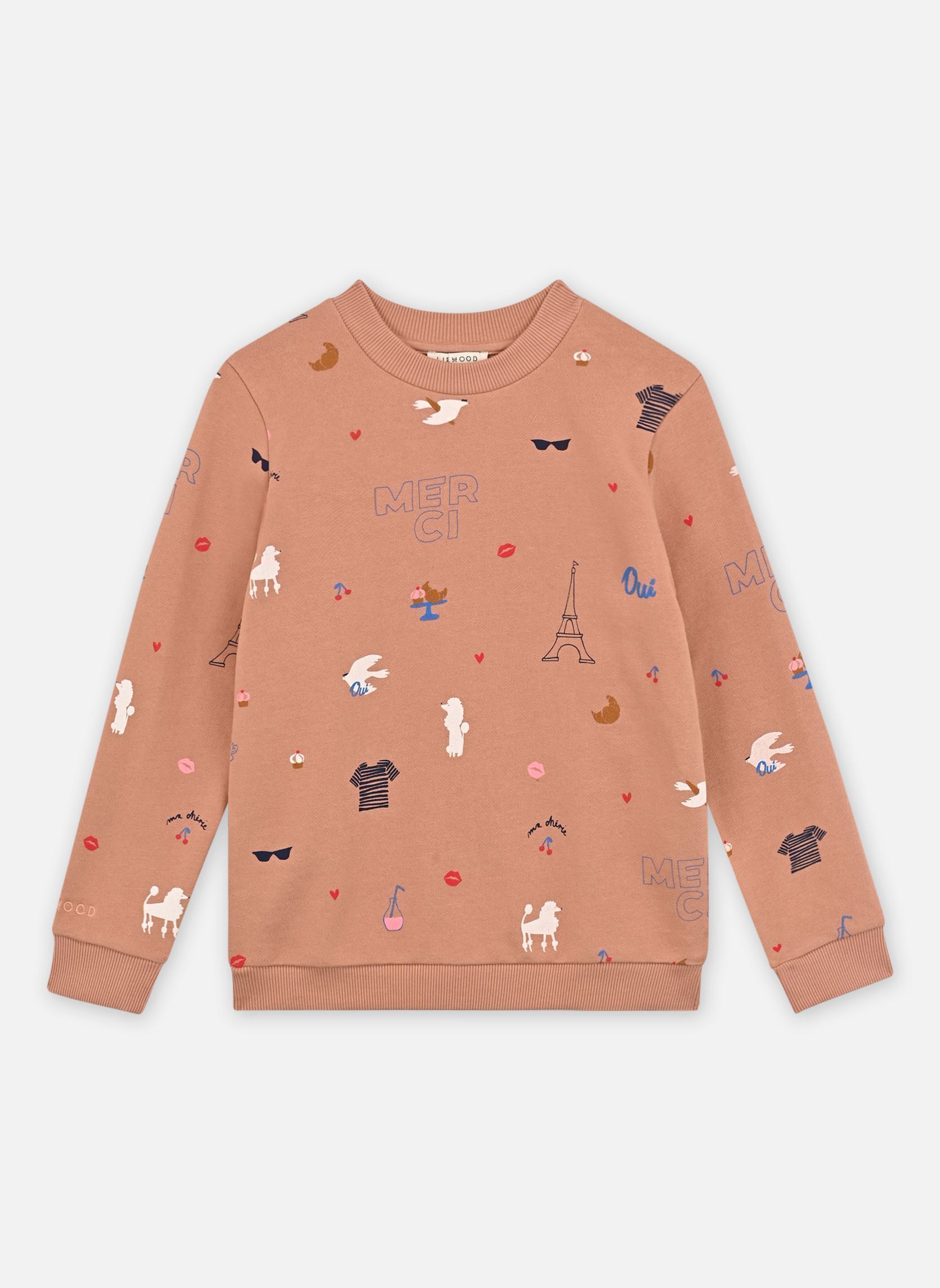 Sweats Thora printed sweatshirt rose Liewood Sweats Thora printed sweatshirt rose Paris / Pale tuscany