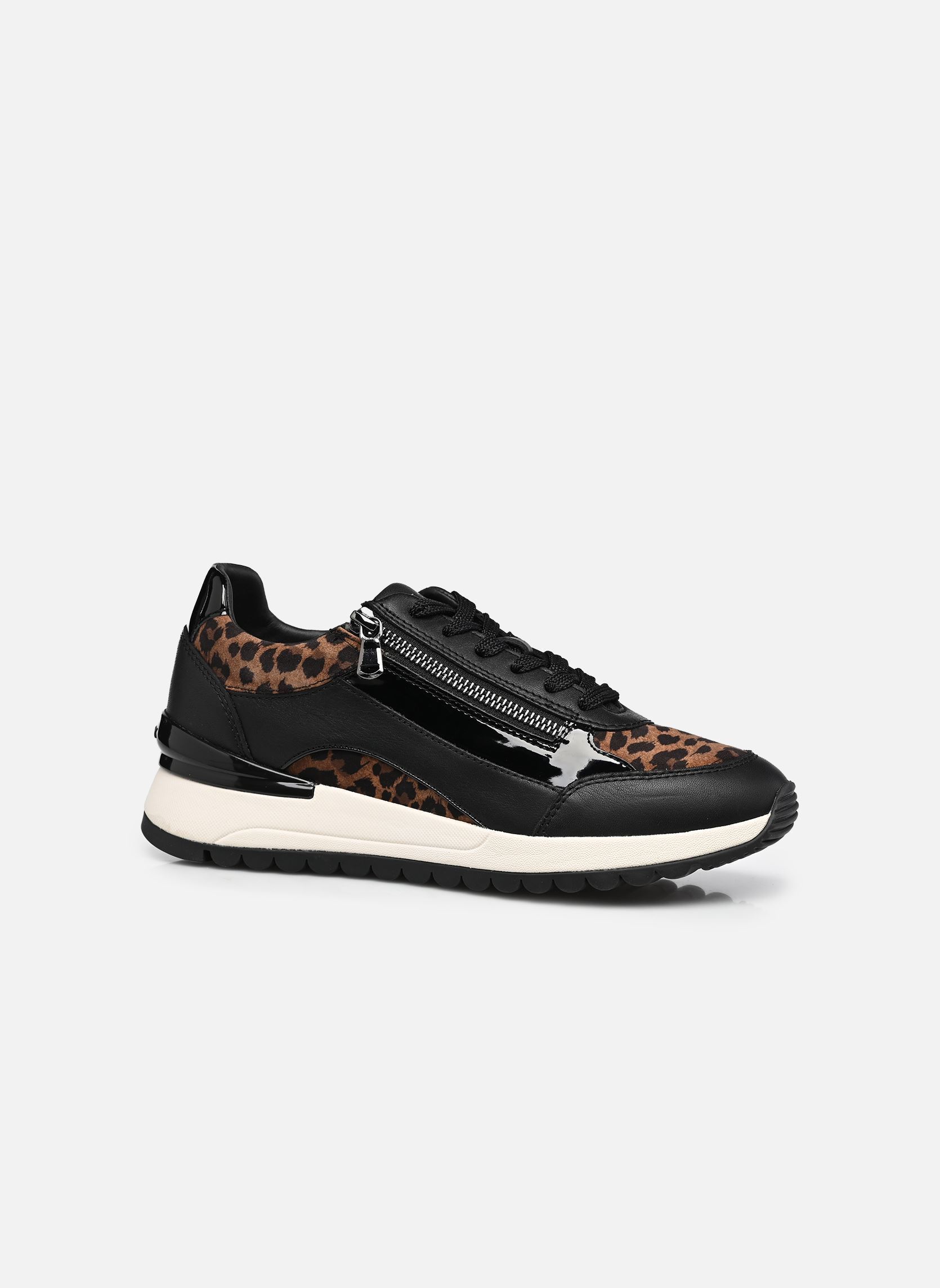 Lage sneakers D DESYA dames zwart Geox Lage sneakers D DESYA dames zwart BLACK/NUT