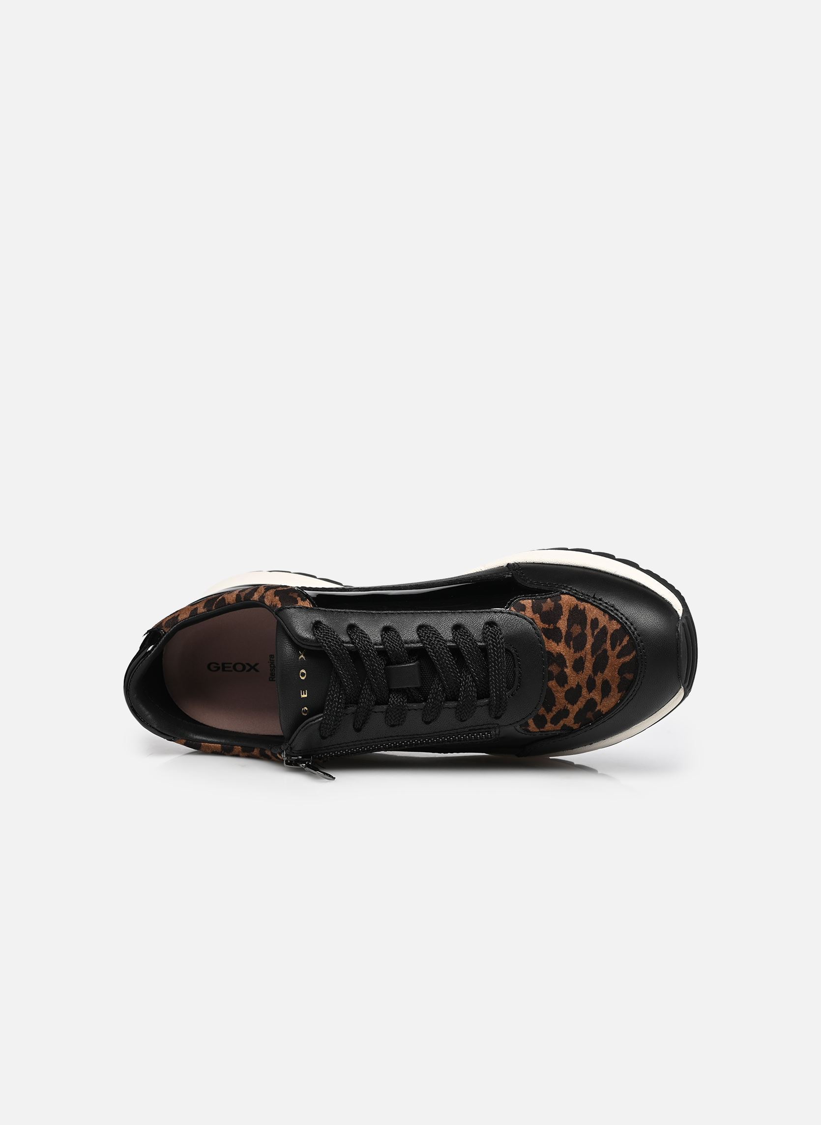 Lage sneakers D DESYA dames zwart Geox Lage sneakers D DESYA dames zwart BLACK/NUT