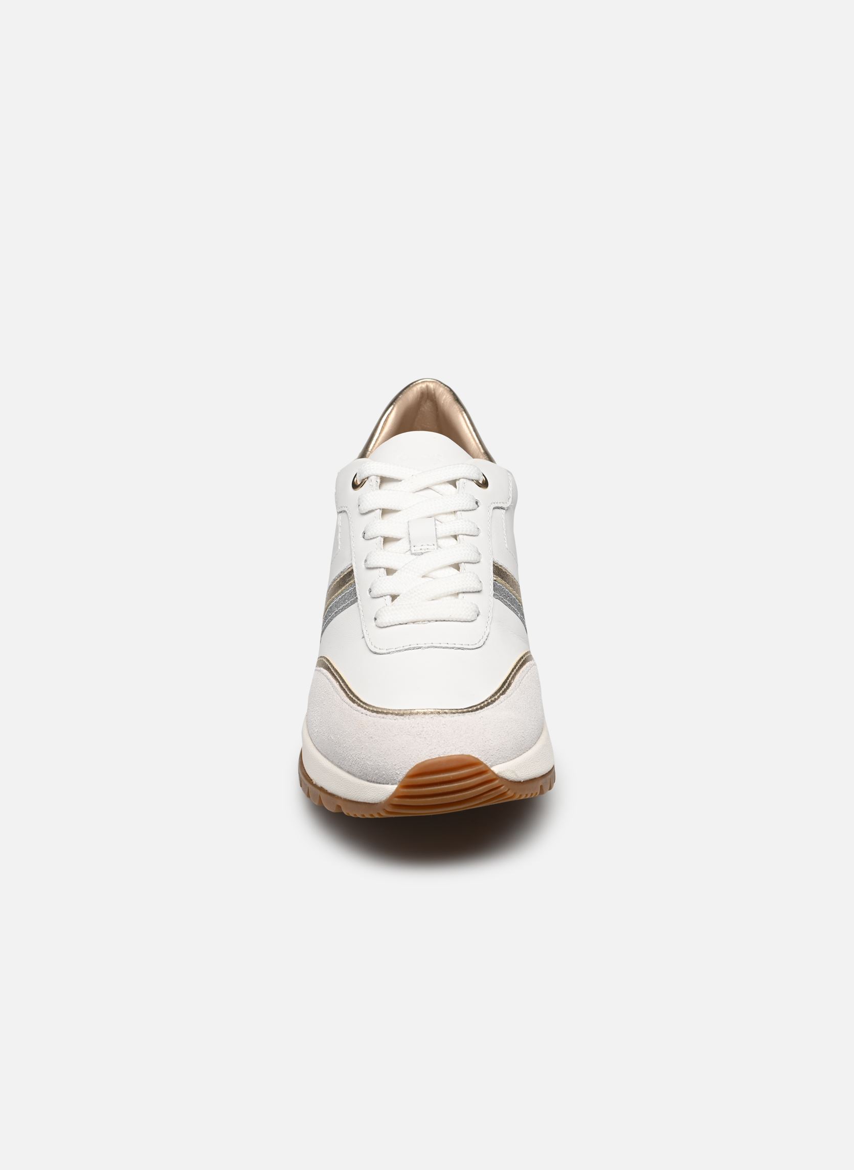 Niedrige Sneaker D DESYA damen weiß Geox Niedrige Sneaker D DESYA damen weiß BLANC / BLANC CASSÉ