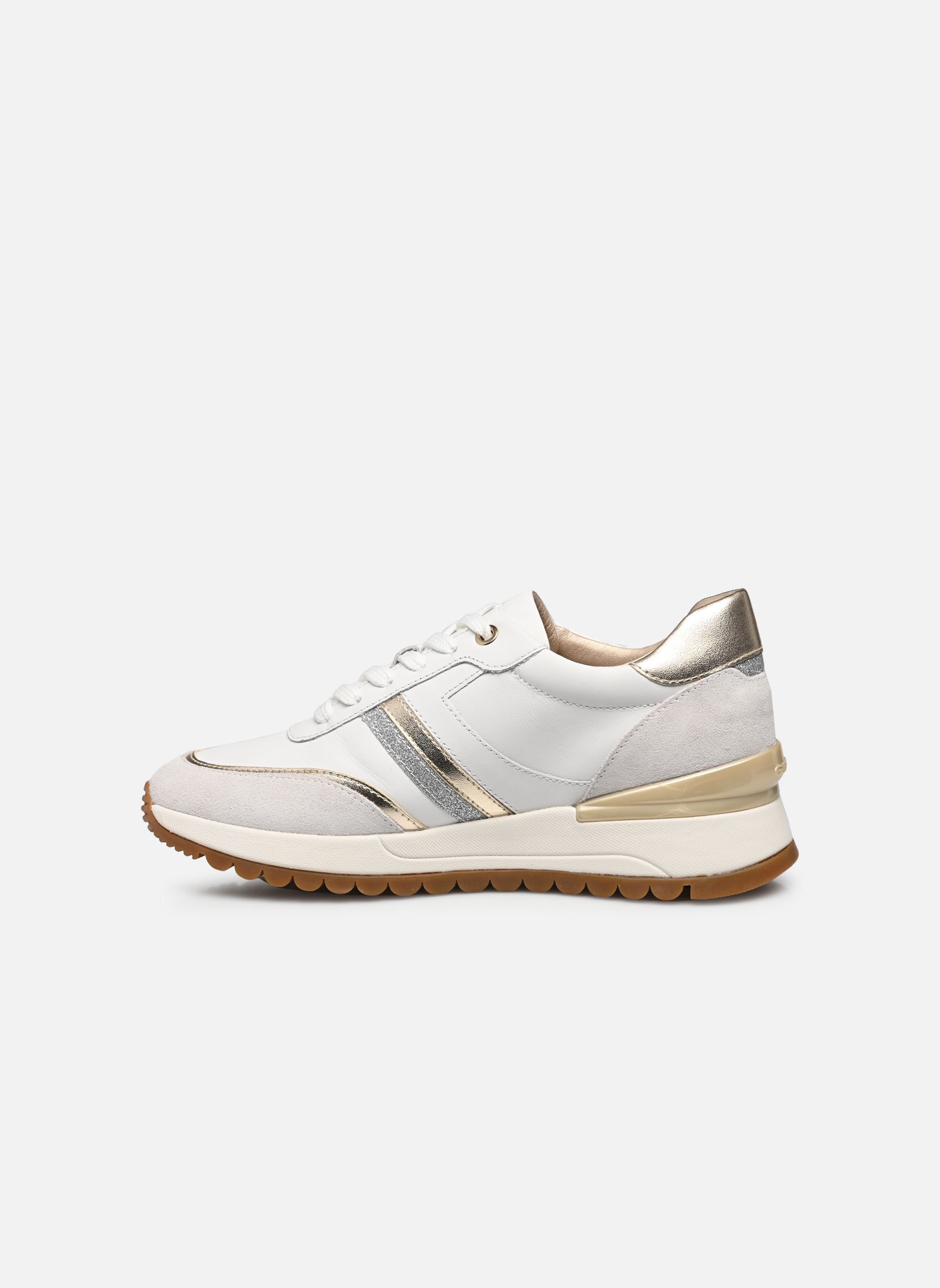 Niedrige Sneaker D DESYA damen weiß Geox Niedrige Sneaker D DESYA damen weiß BLANC / BLANC CASSÉ