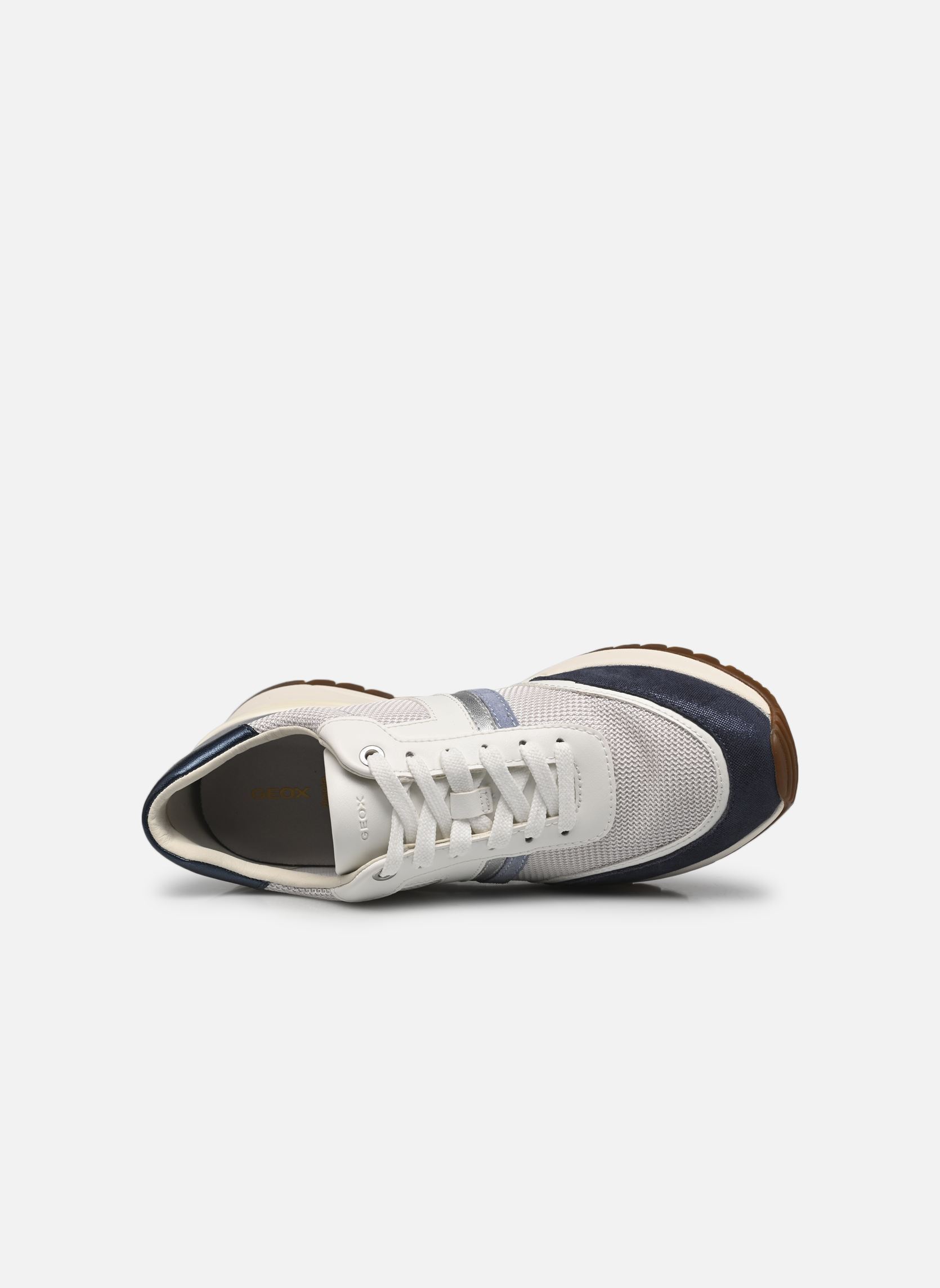 Niedrige Sneaker D DESYA damen weiß Geox Niedrige Sneaker D DESYA damen weiß BLANC CASSÉ / ARGENT