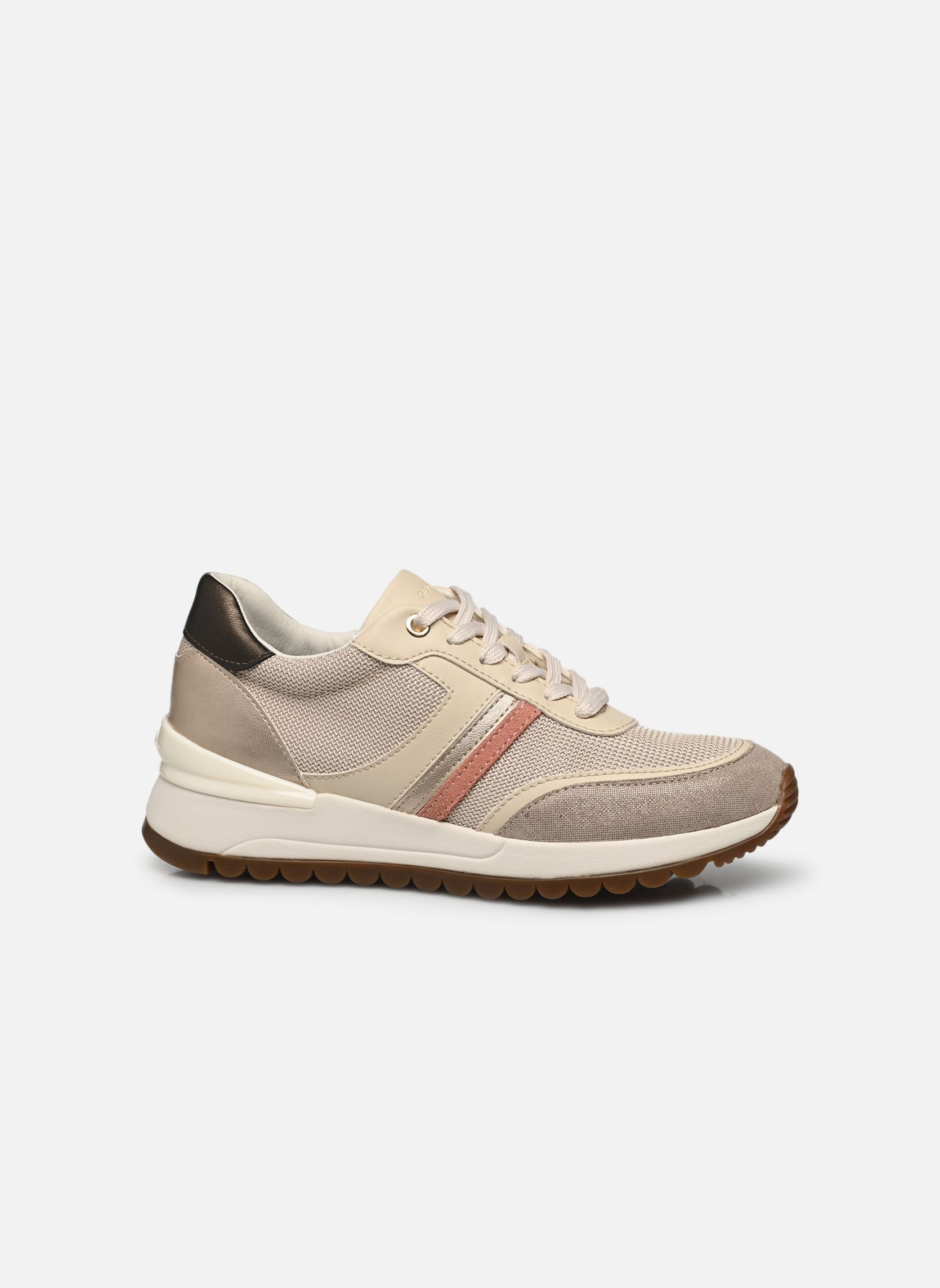 Niedrige Sneaker D DESYA damen braun Geox Niedrige Sneaker D DESYA damen braun TAUPE PÂLE / OR PÂLE