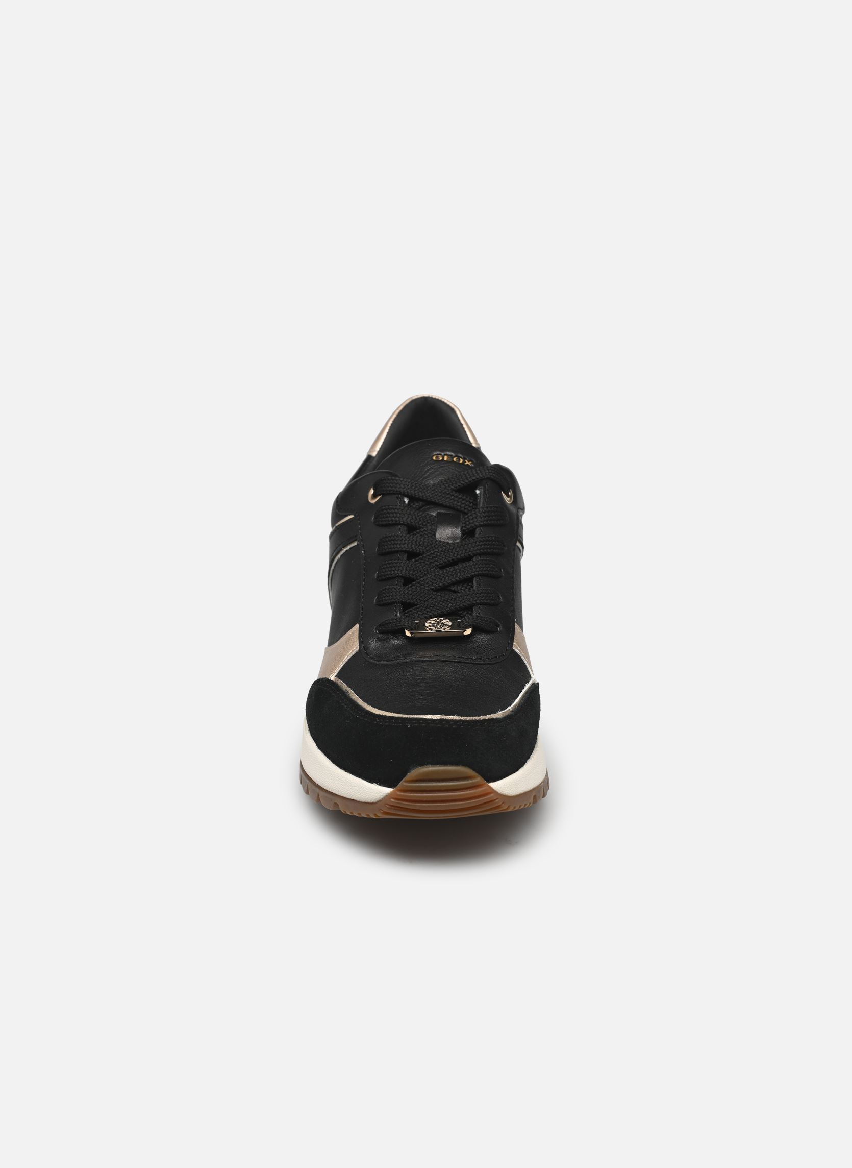 Niedrige Sneaker D DESYA damen schwarz Geox Niedrige Sneaker D DESYA damen schwarz BLACK/LT GOLD