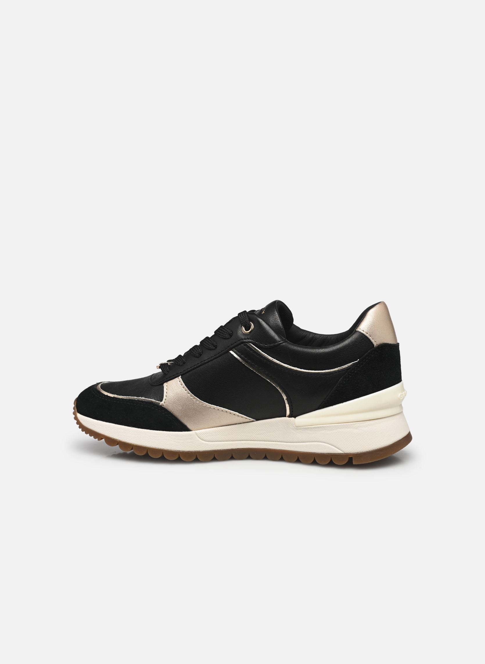 Niedrige Sneaker D DESYA damen schwarz Geox Niedrige Sneaker D DESYA damen schwarz BLACK/LT GOLD