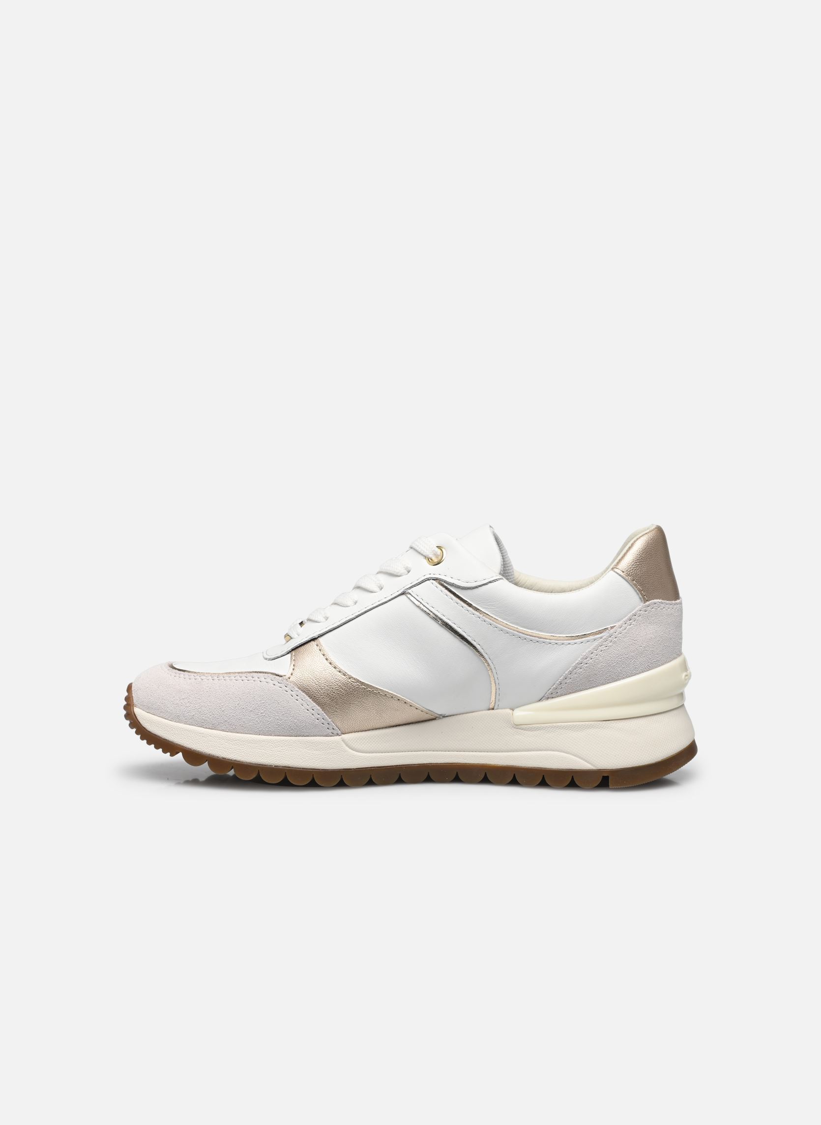 Baskets basses D DESYA femme blanc Geox Baskets basses D DESYA femme blanc WHITE/LT GOLD