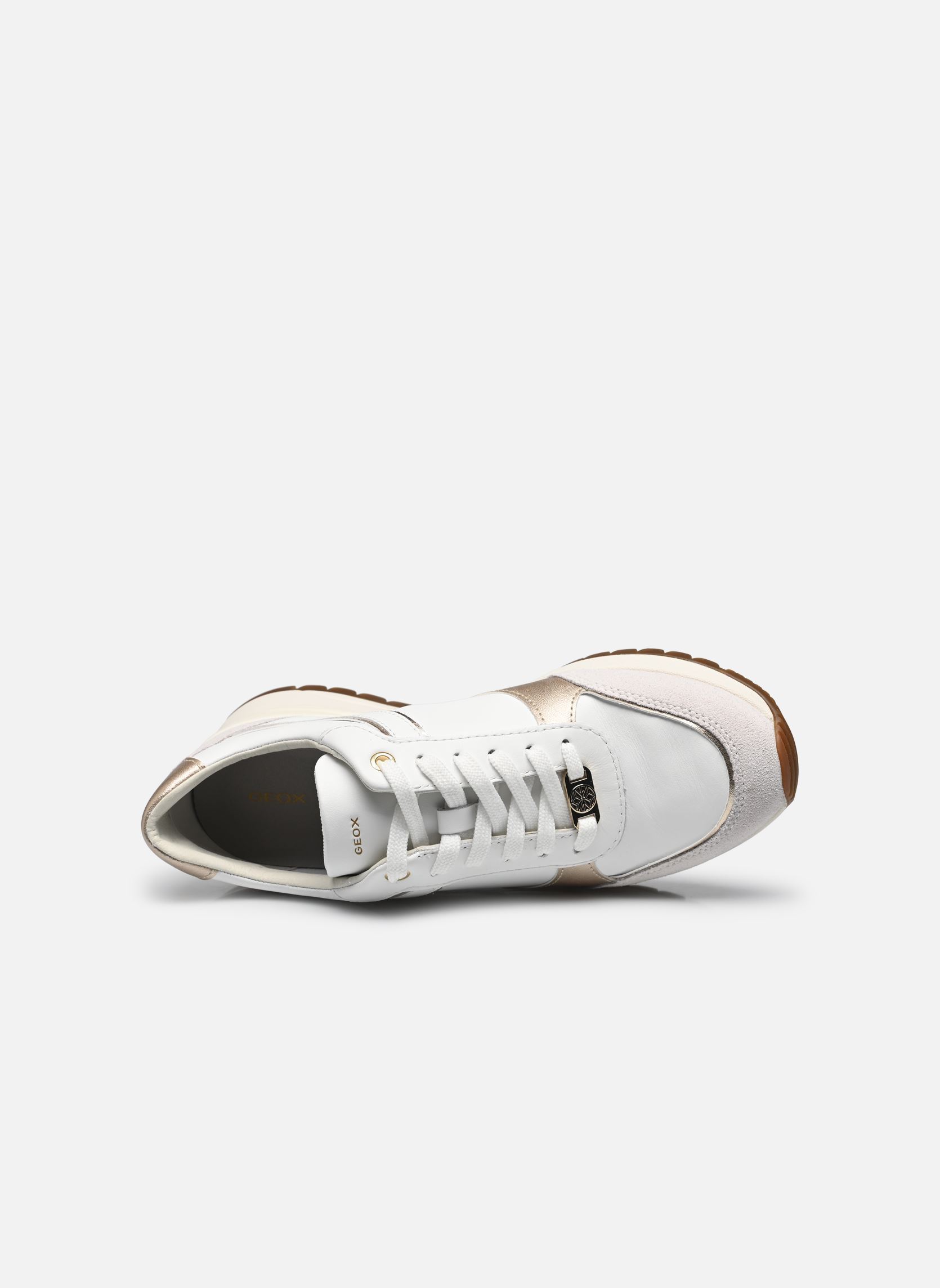 Baskets basses D DESYA femme blanc Geox Baskets basses D DESYA femme blanc WHITE/LT GOLD