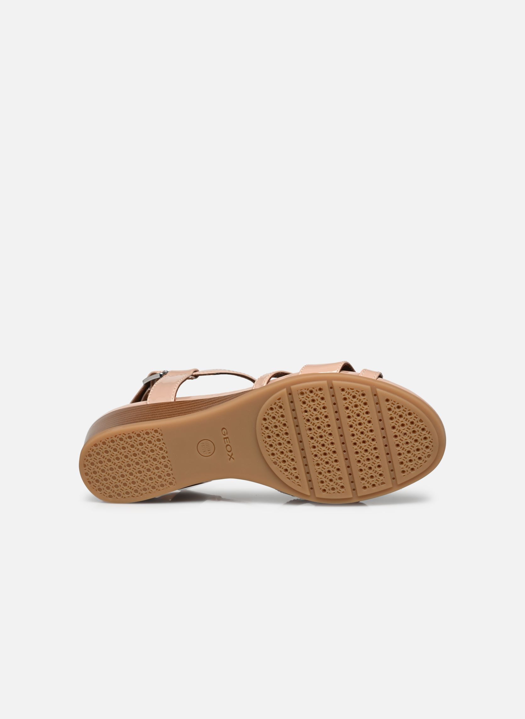 Sandalen met sleehak en plateau D MARYKARMEN D358QB000HHC8156 dames beige Geox Sandalen met sleehak en plateau D MARYKARMEN D358QB000HHC8156 dames beige NUDE