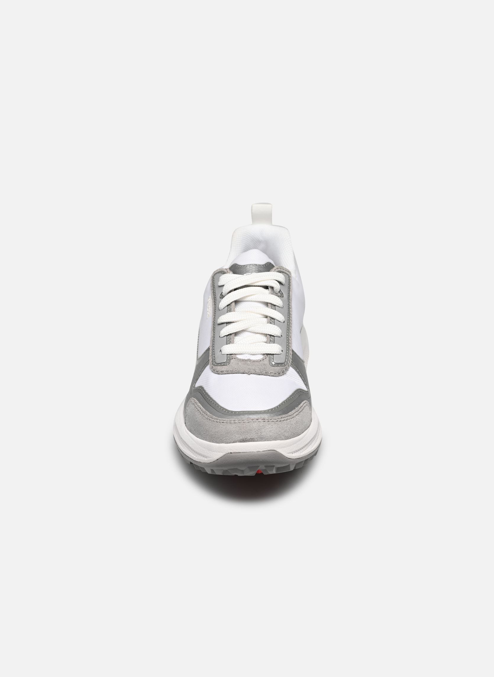 Niedrige Sneaker D PG1X damen grau Geox Niedrige Sneaker D PG1X damen grau GRIS CLAIR/BLANC