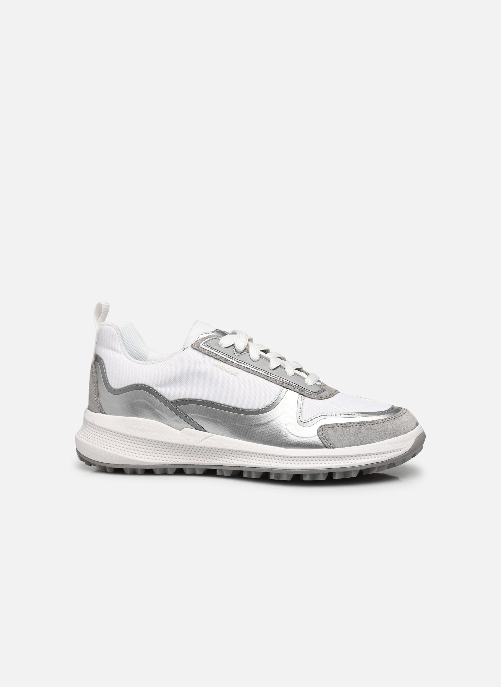 Niedrige Sneaker D PG1X damen grau Geox Niedrige Sneaker D PG1X damen grau GRIS CLAIR/BLANC