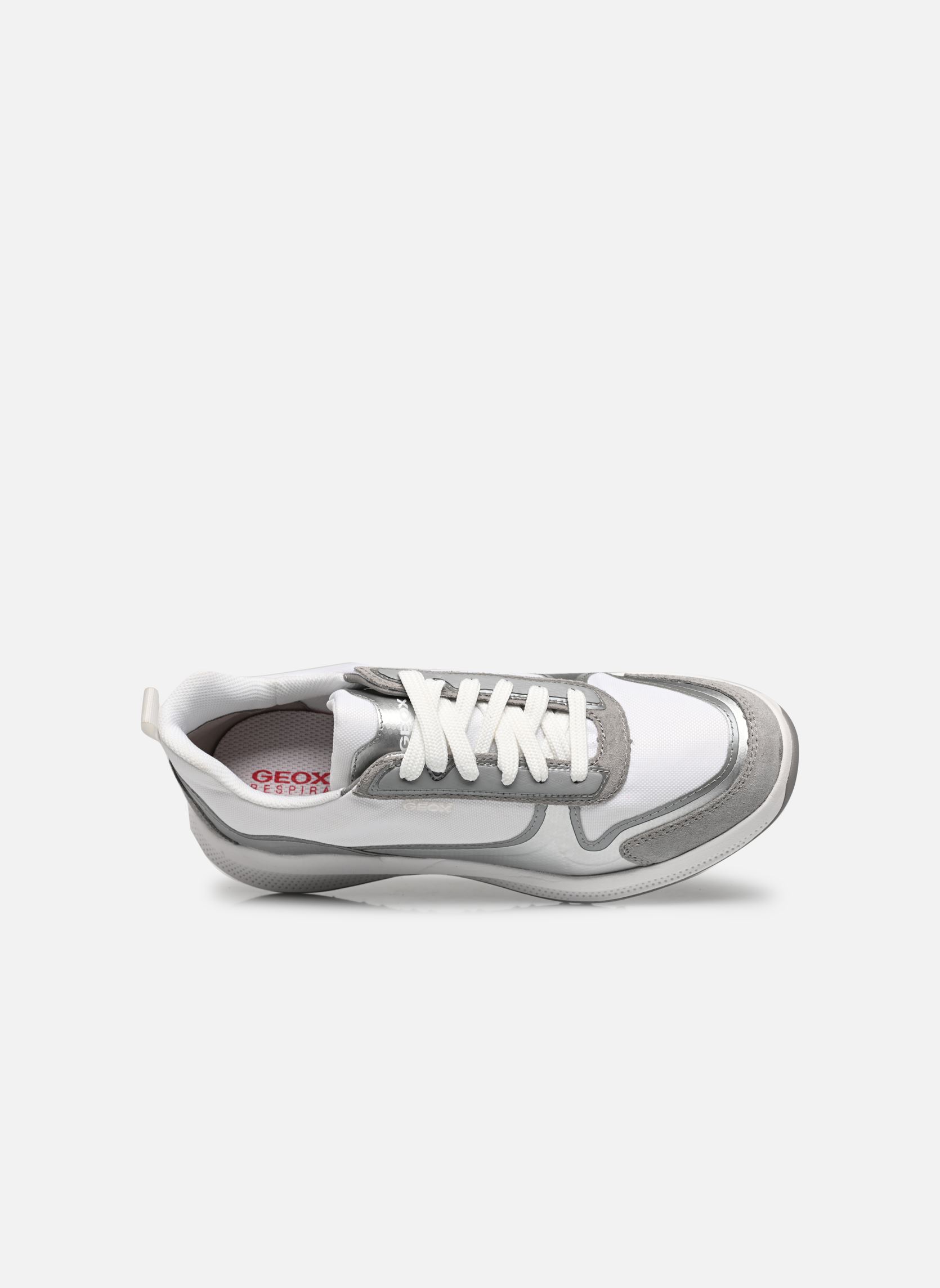 Niedrige Sneaker D PG1X damen grau Geox Niedrige Sneaker D PG1X damen grau GRIS CLAIR/BLANC