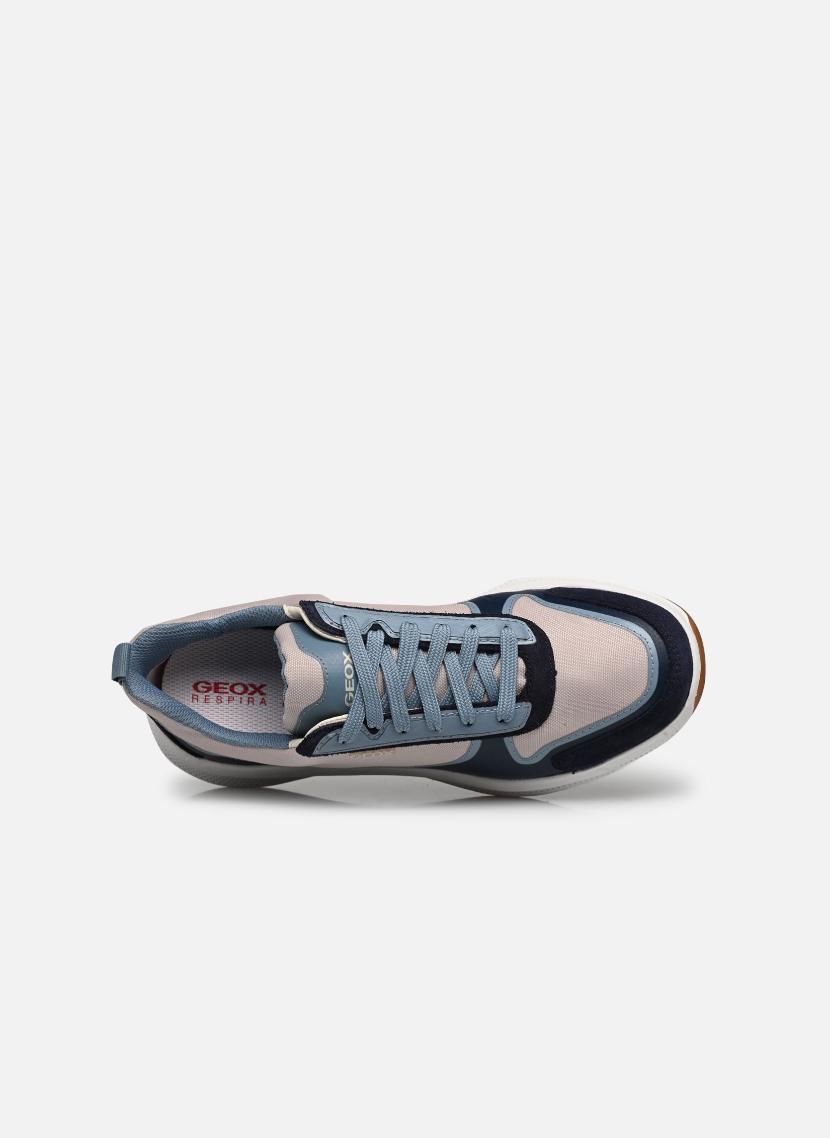 Niedrige Sneaker D PG1X damen blau Geox Niedrige Sneaker D PG1X damen blau NAVY/LT SKY