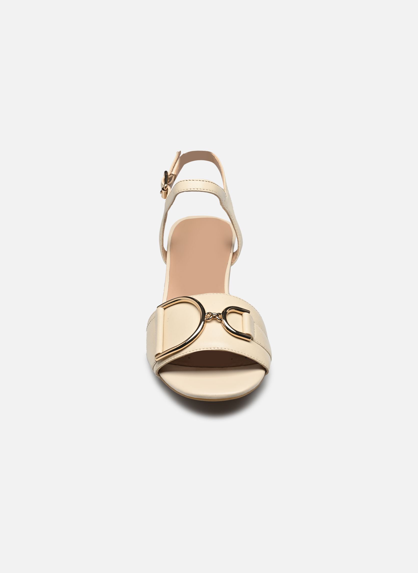 Geox D New Rorie B - Sandali Con Zeppa Donna - Sintetico E Pelle - Tacco 8cm - Vestibilità Comoda