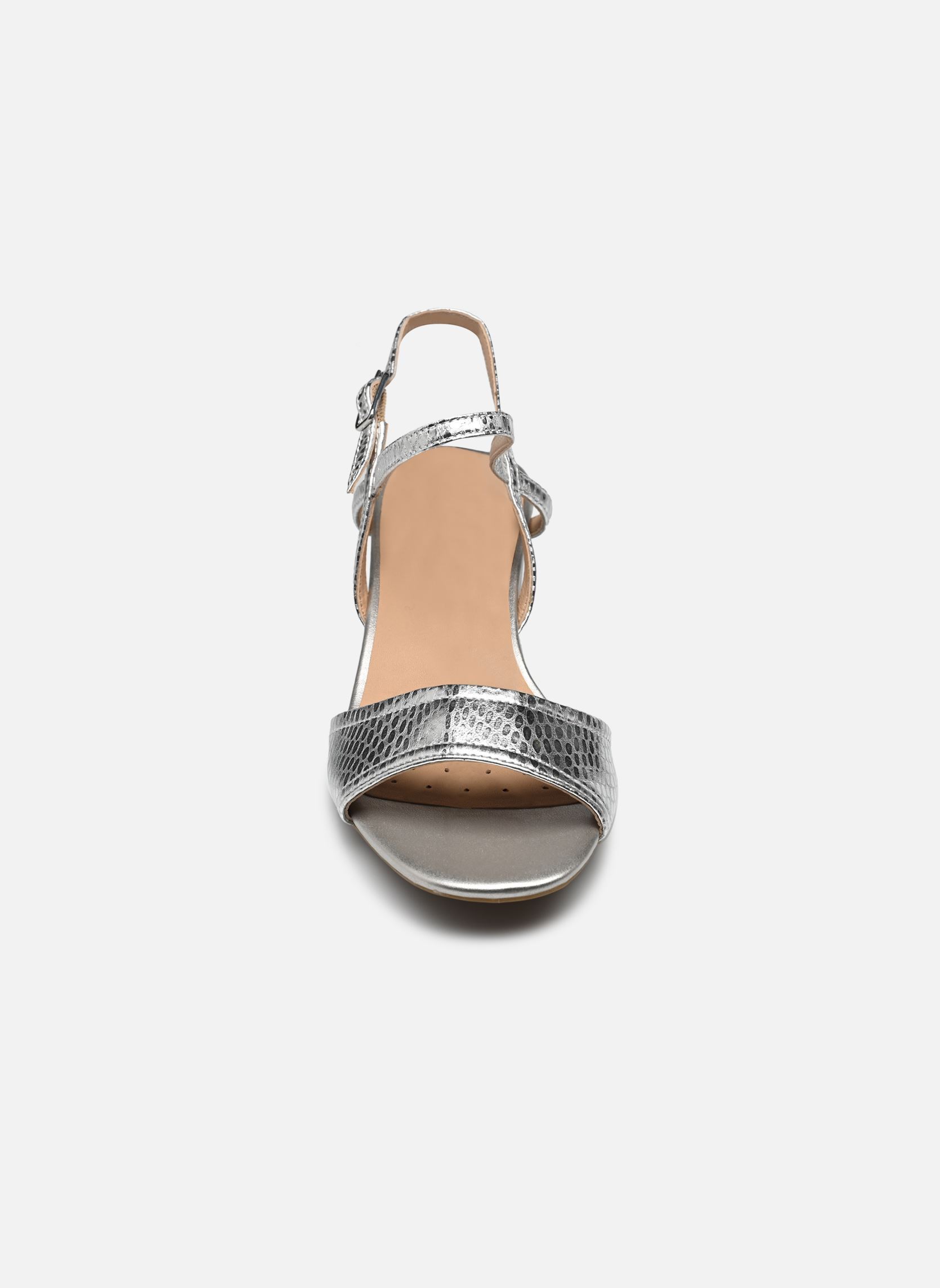 Keil- und Plateausandalen D NEW ERAKLIA 50 damen silber Geox Keil- und Plateausandalen D NEW ERAKLIA 50 damen silber Argent