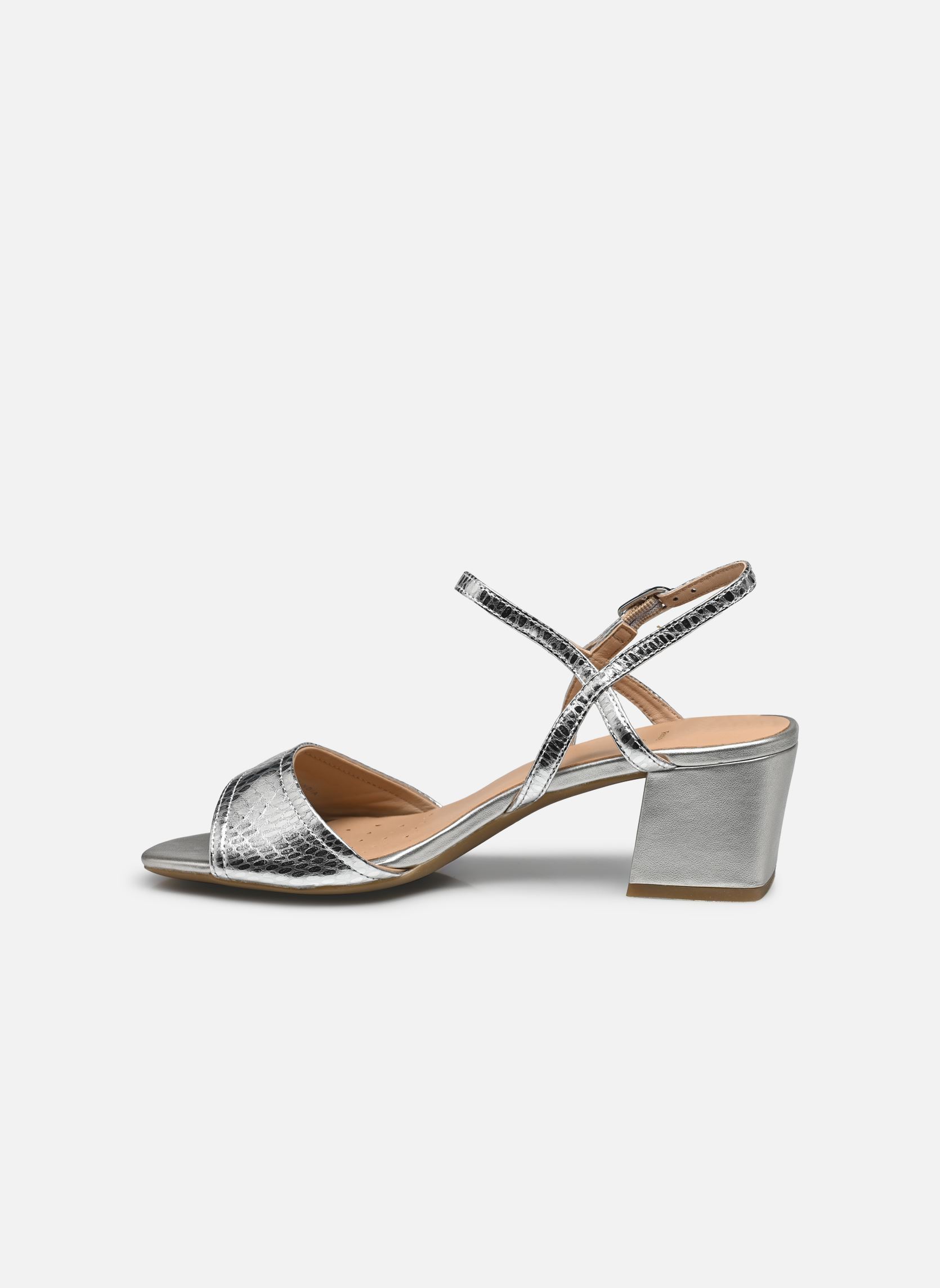 Keil- und Plateausandalen D NEW ERAKLIA 50 damen silber Geox Keil- und Plateausandalen D NEW ERAKLIA 50 damen silber Argent