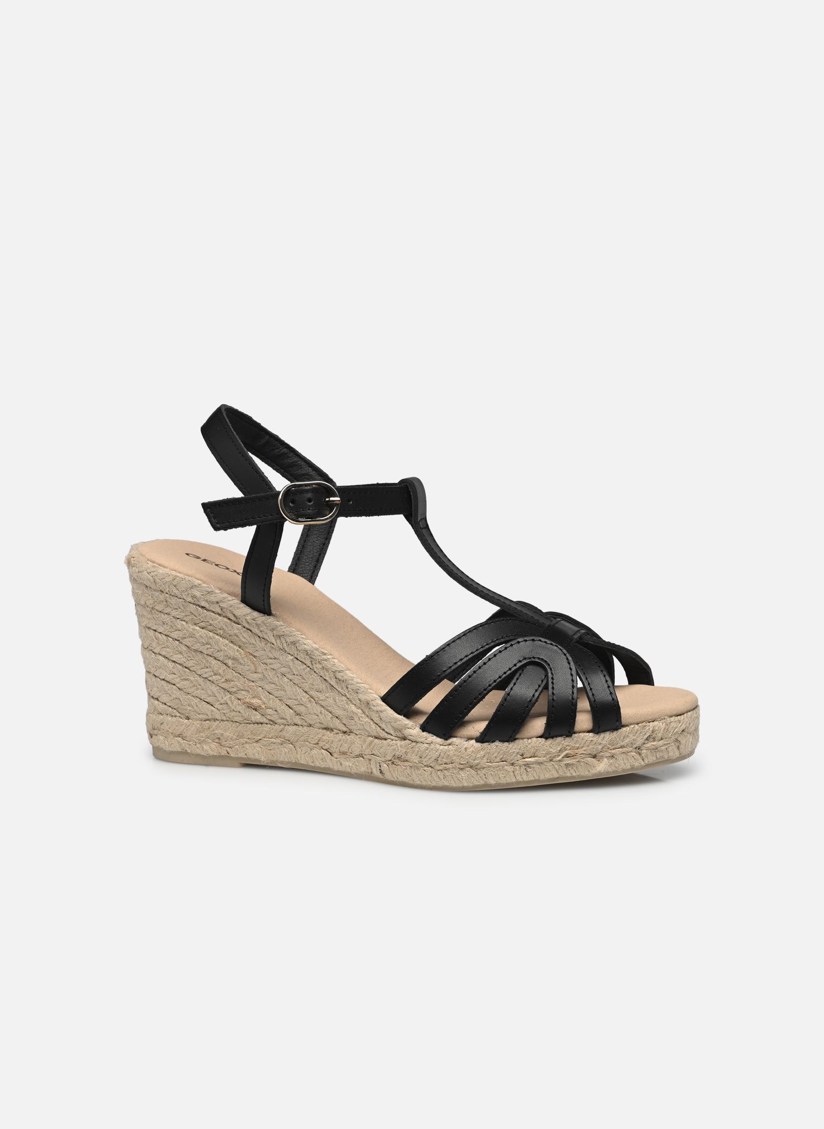 Keil- und Plateausandalen D GELSA damen schwarz Geox Keil- und Plateausandalen D GELSA damen schwarz Noir