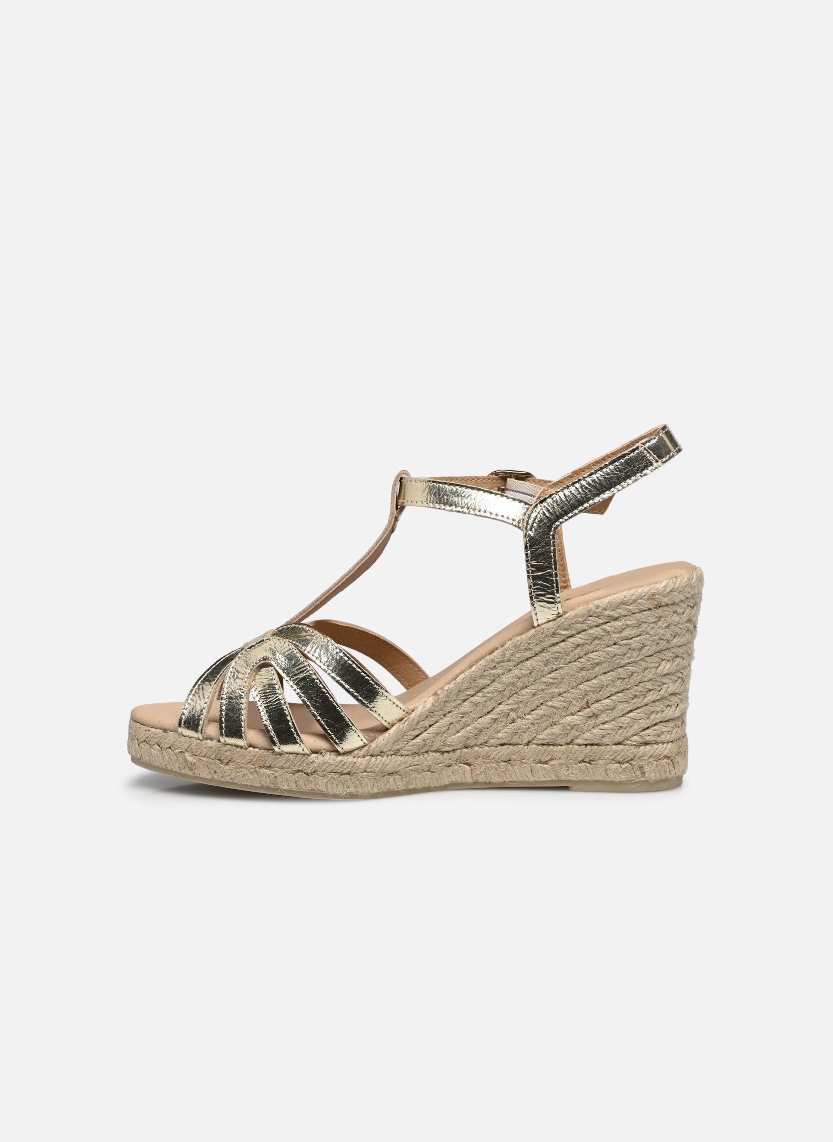 Sandali con zeppa e plateau D GELSA donna oro e bronzo Geox Sandali con zeppa e plateau D GELSA donna oro e bronzo OR PÂLE