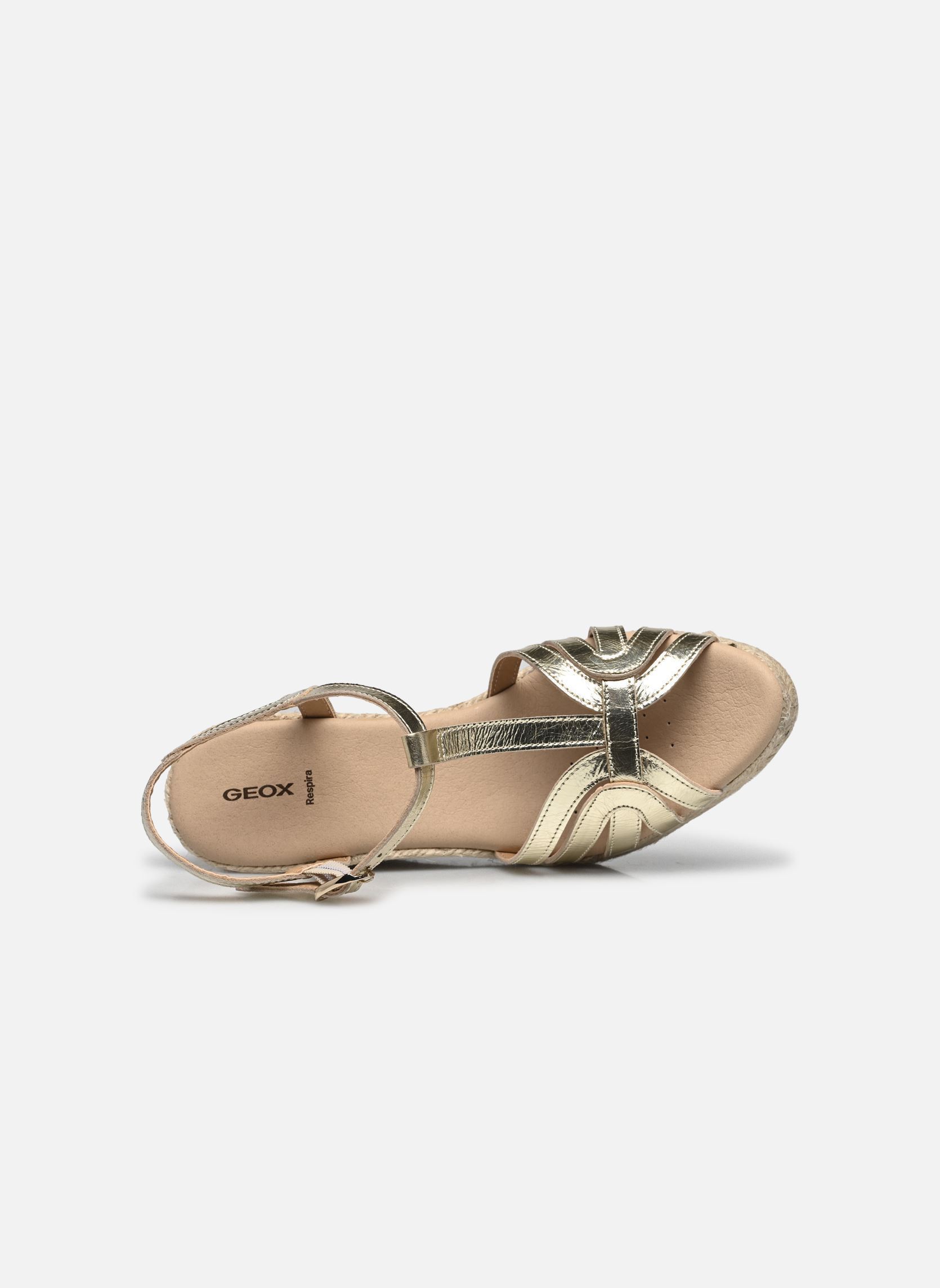Sandali con zeppa e plateau D GELSA donna oro e bronzo Geox Sandali con zeppa e plateau D GELSA donna oro e bronzo OR PÂLE