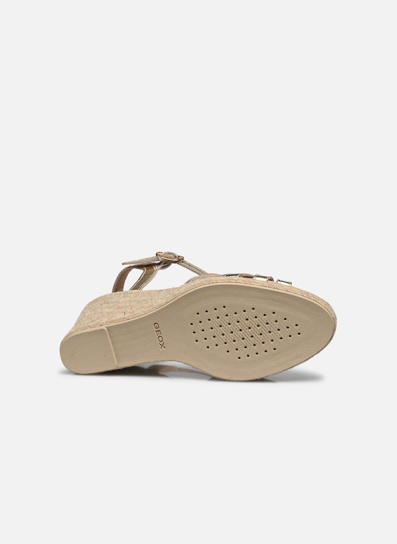 Sandali con zeppa e plateau D GELSA donna oro e bronzo Geox Sandali con zeppa e plateau D GELSA donna oro e bronzo OR PÂLE
