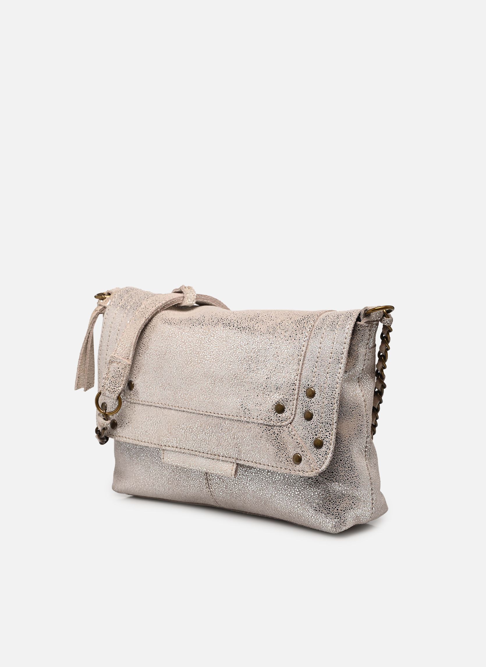 Umhängetaschen Pcfelizia Leather Cross Body Fc damen silber Pieces Umhängetaschen Pcfelizia Leather Cross Body Fc damen silber SILVER COLOUR