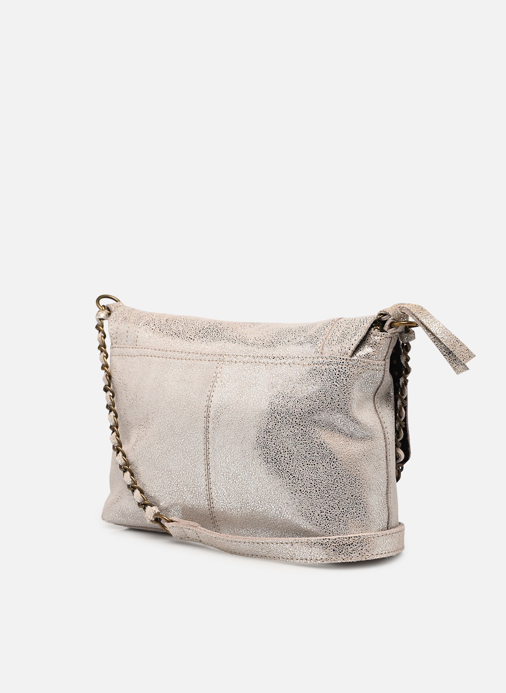 Umhängetaschen Pcfelizia Leather Cross Body Fc damen silber Pieces Umhängetaschen Pcfelizia Leather Cross Body Fc damen silber SILVER COLOUR