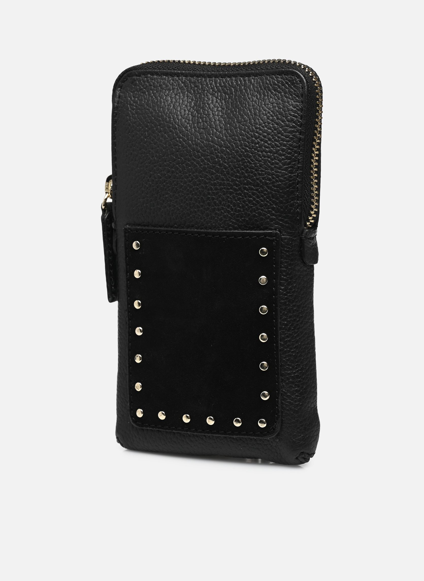 Clutches Pckarla Leather Phone Bag dames zwart Pieces Clutches Pckarla Leather Phone Bag dames zwart BLACK