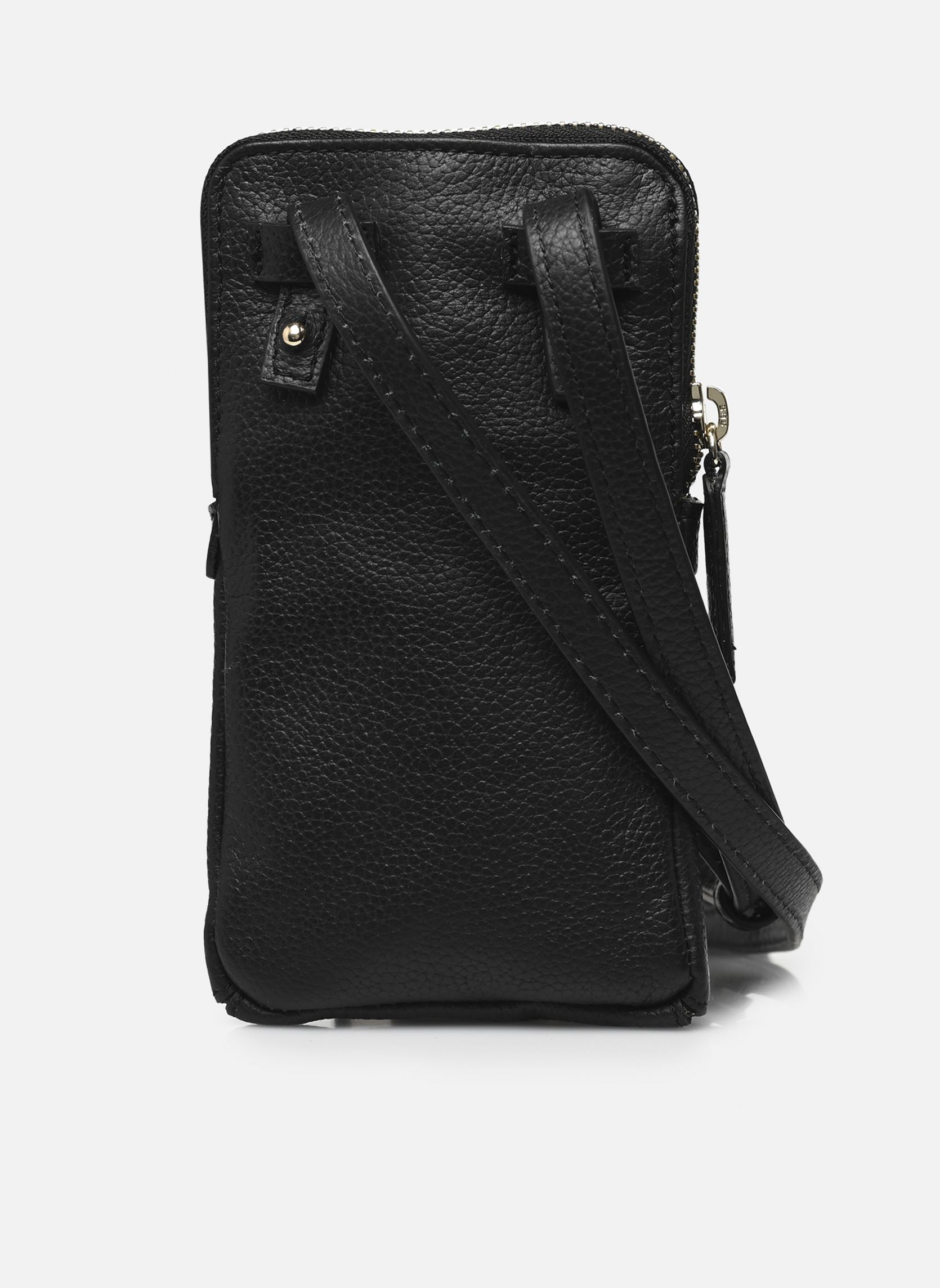 Clutches Pckarla Leather Phone Bag dames zwart Pieces Clutches Pckarla Leather Phone Bag dames zwart BLACK