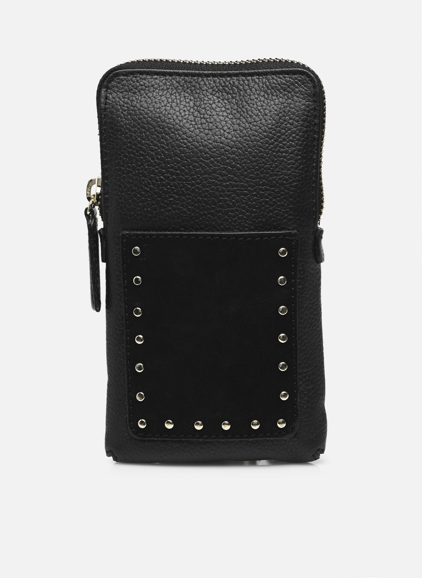 Clutches Pckarla Leather Phone Bag dames zwart Pieces Clutches Pckarla Leather Phone Bag dames zwart BLACK
