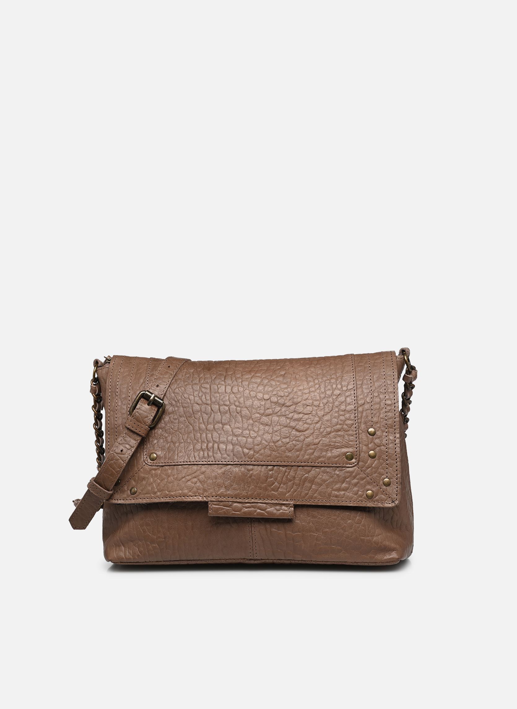 Umhängetaschen Pcfelizia Leather Large Cross Body Fc damen gold und bronze Pieces Umhängetaschen Pcfelizia Leather Large Cross Body Fc damen gold und bronze TAUPE GRAY