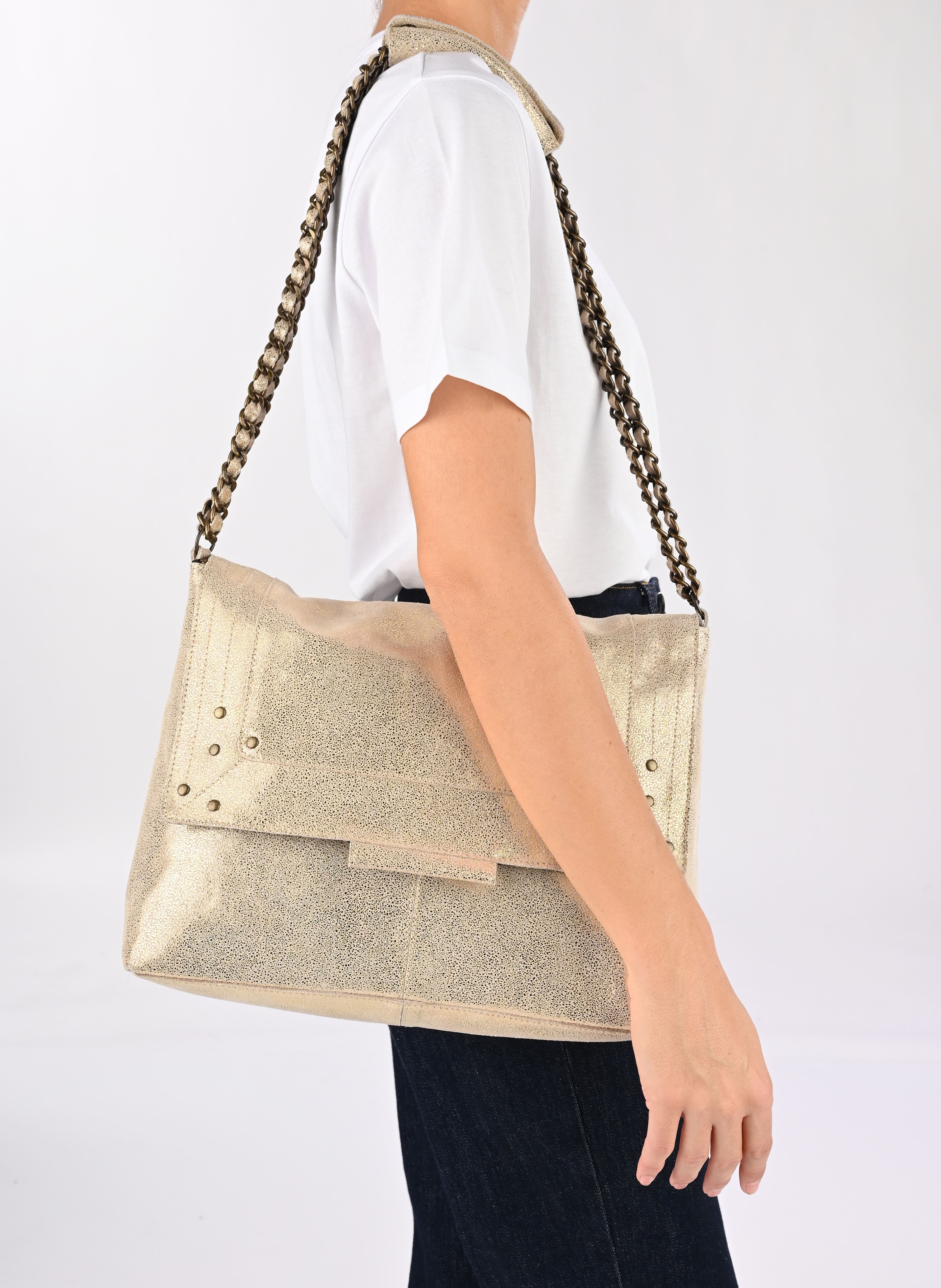 Borse a tracolla Pcfelizia Leather Xl Cross Body Fc donna oro e bronzo Pieces Borse a tracolla Pcfelizia Leather Xl Cross Body Fc donna oro e bronzo GOLD COLOUR