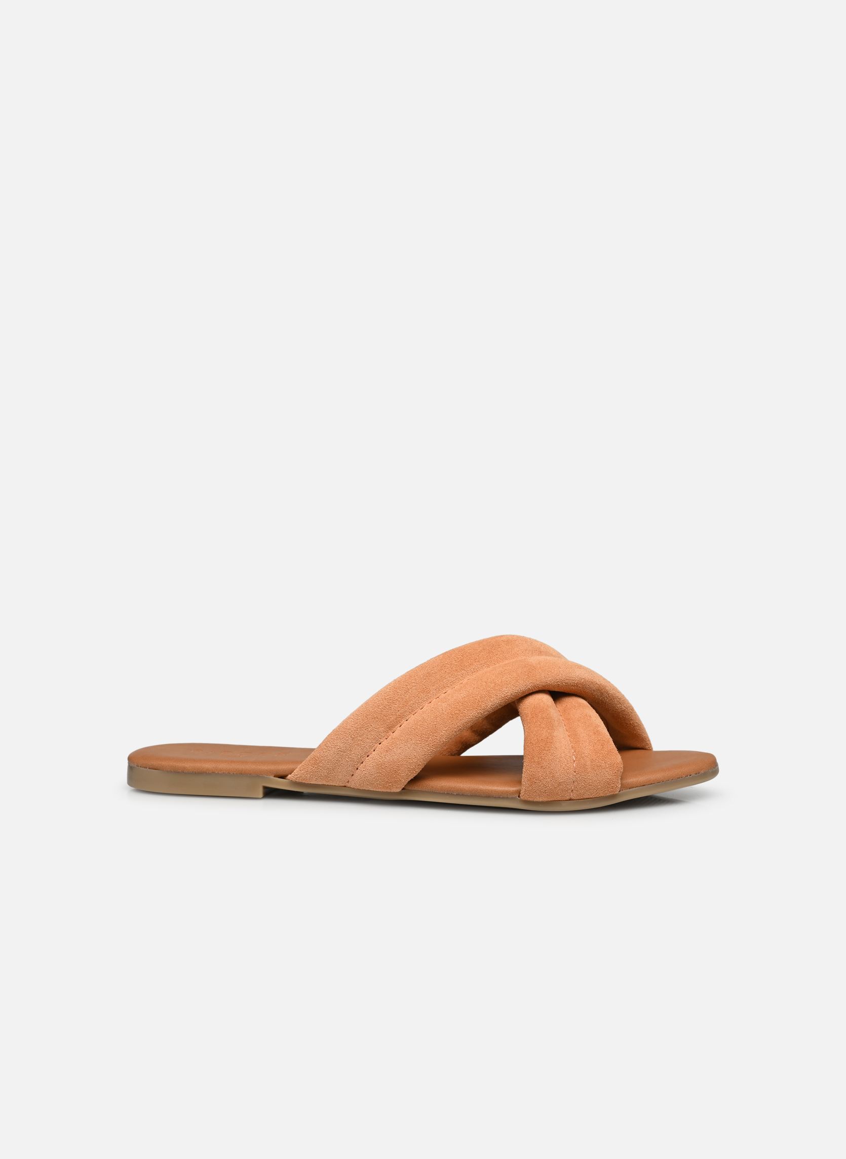 Sandalen Pcviola Suede Sandal damen orange Pieces Sandalen Pcviola Suede Sandal damen orange PAPAYA