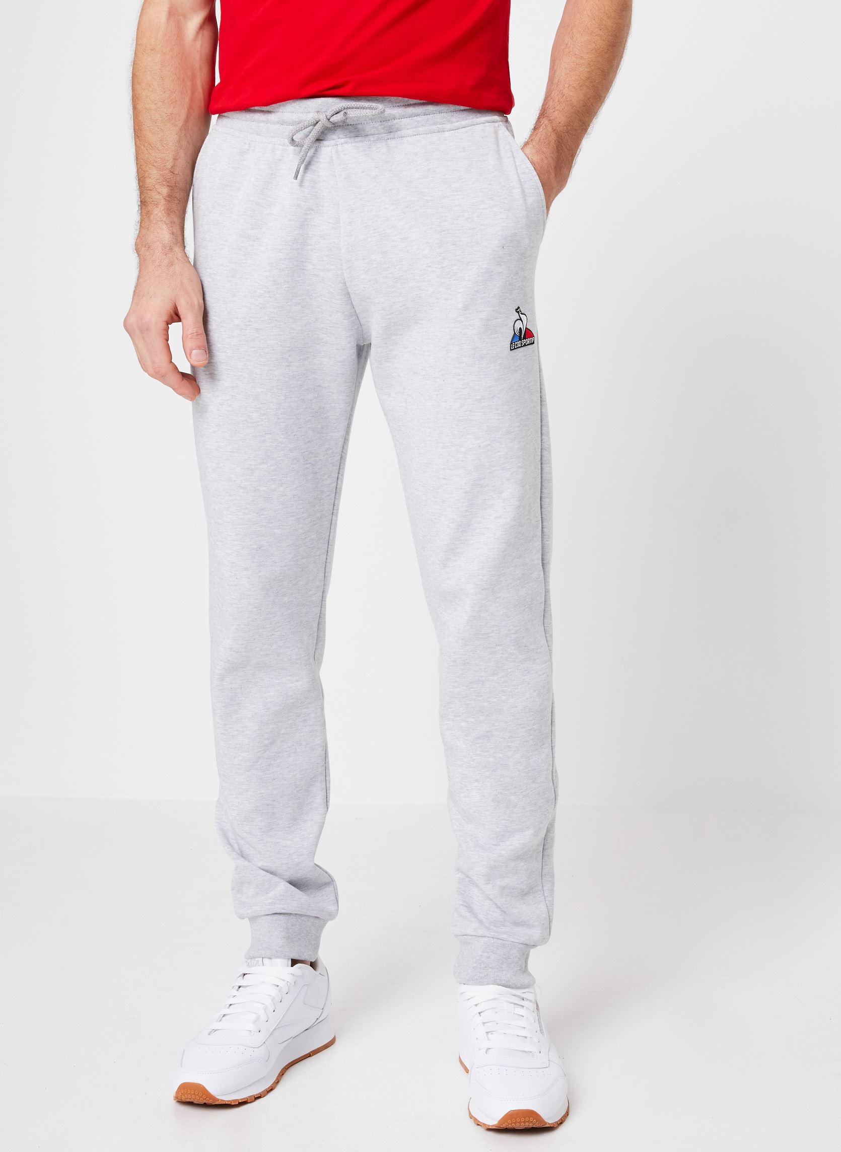 Vêtements Le Coq Sportif ESS Pant Loose N°1 M gris chiné clair pour Homme