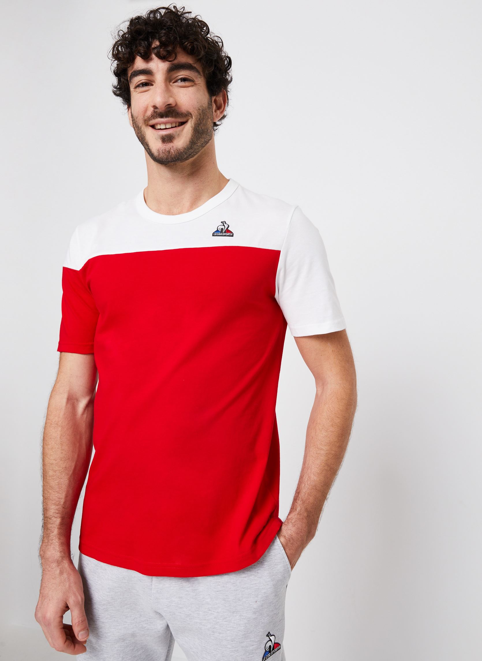 Vêtements Le Coq Sportif BAT Tee SS N°3 electron.optical pour Accessoires