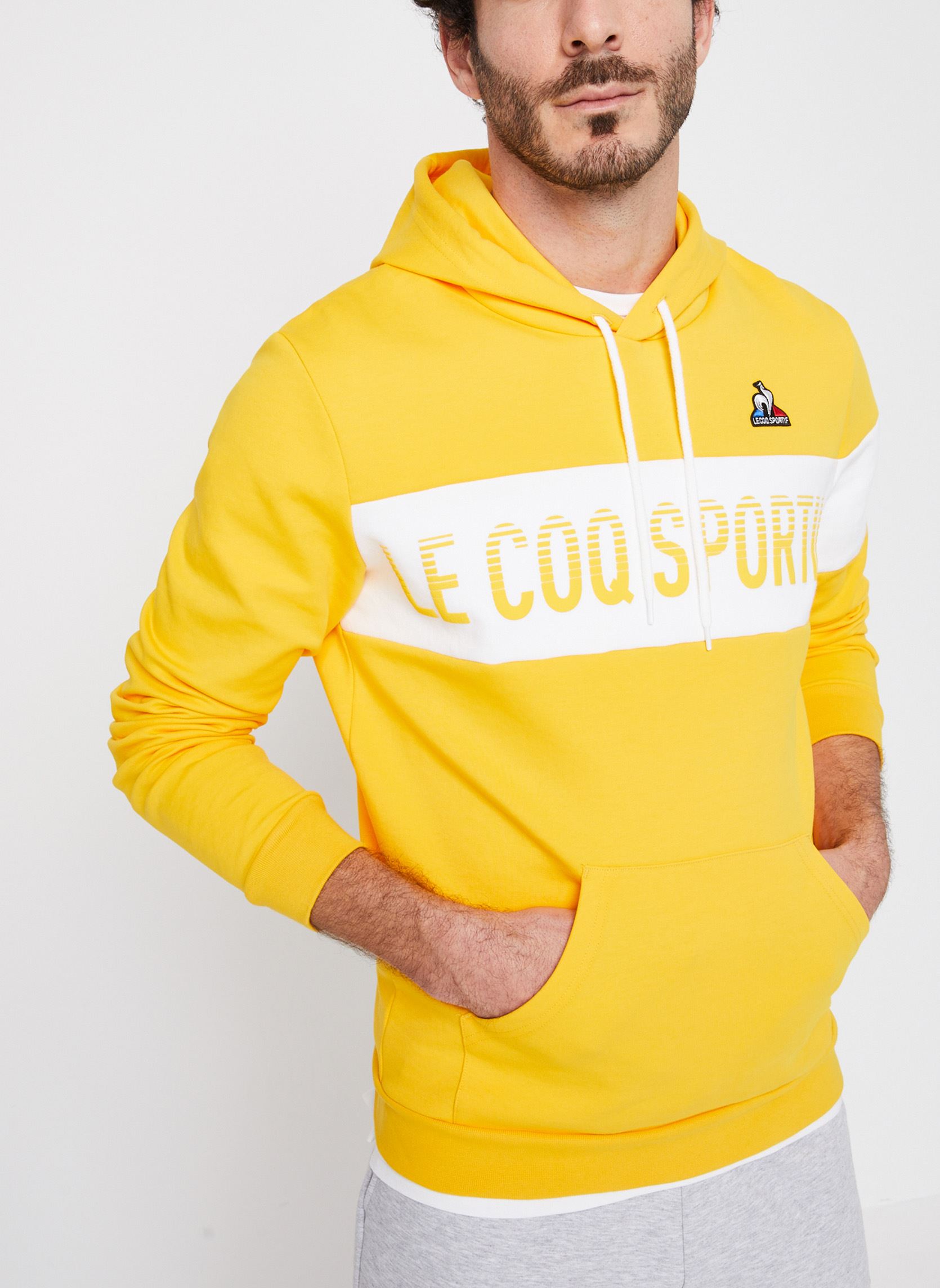 Vêtements Le Coq Sportif BAH Hoody N°1 lemon chromenew optical pour Accessoires