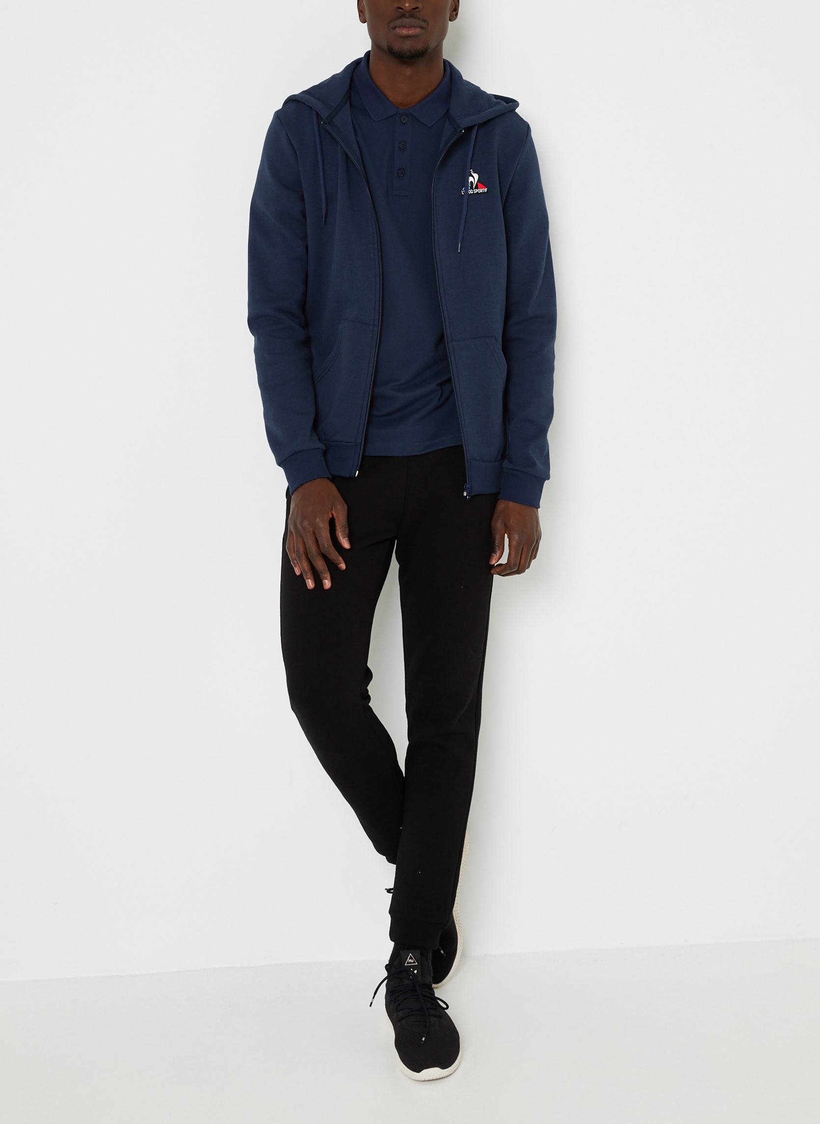 Sweats zippés ESS FZ Hoody N°4 M homme bleu Le Coq Sportif Sweats zippés ESS FZ Hoody N°4 M homme bleu Dress Blues