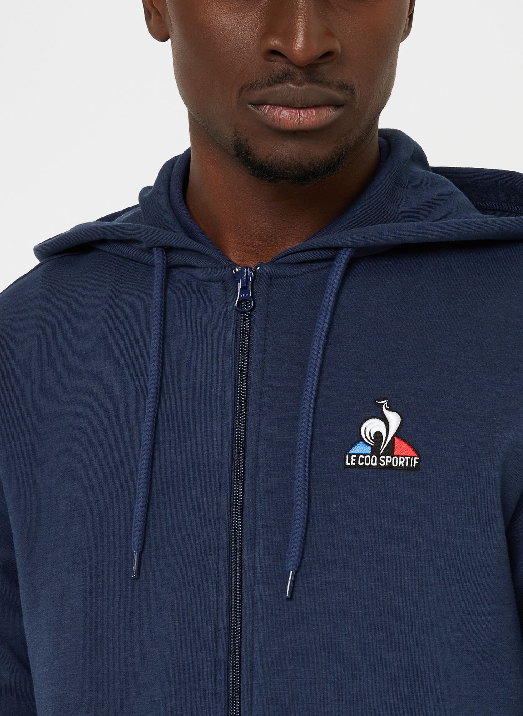 Sweats zippés ESS FZ Hoody N°4 M homme bleu Le Coq Sportif Sweats zippés ESS FZ Hoody N°4 M homme bleu Dress Blues