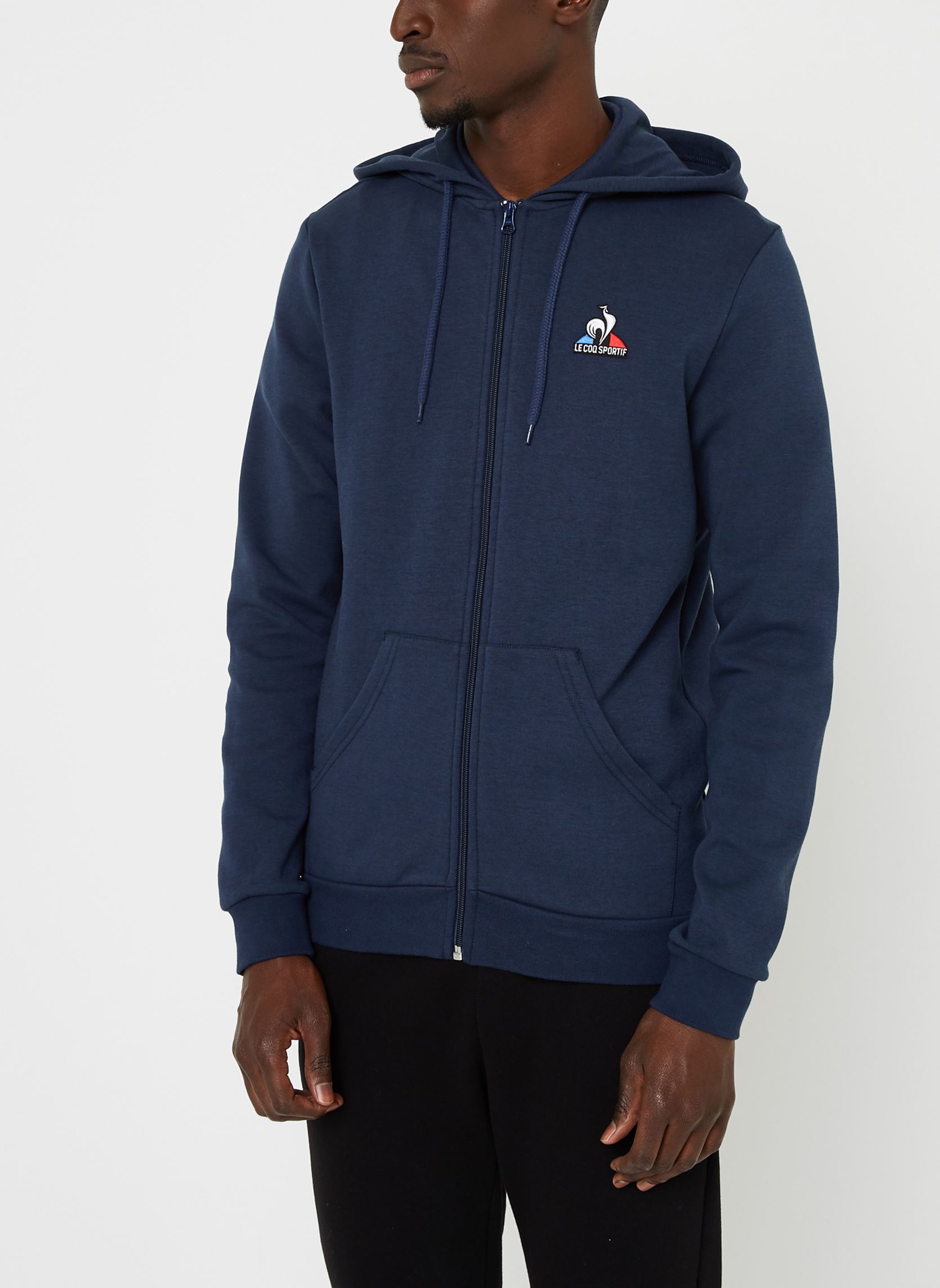 Sweats zippés ESS FZ Hoody N°4 M homme bleu Le Coq Sportif Sweats zippés ESS FZ Hoody N°4 M homme bleu Dress Blues