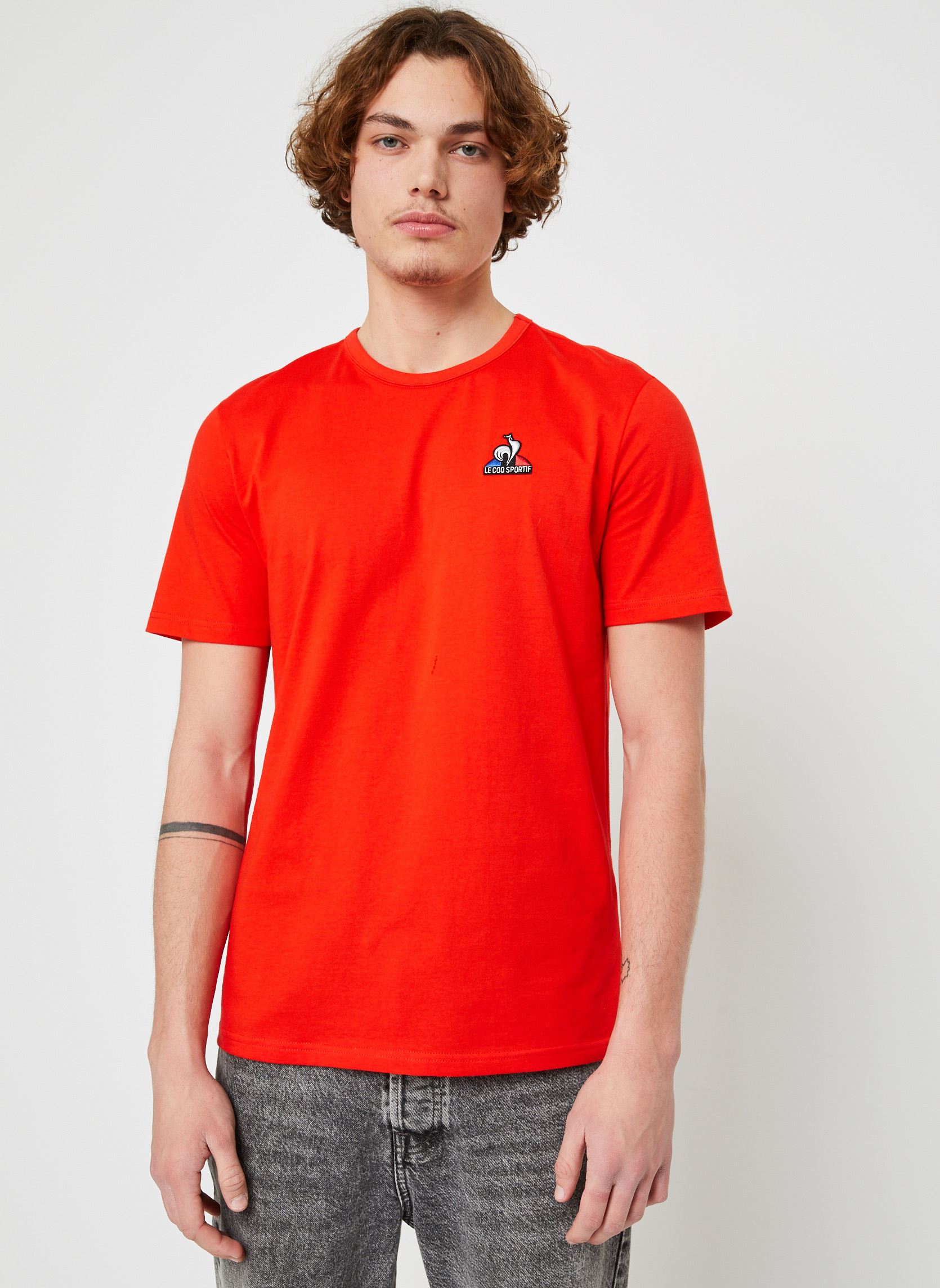 Vêtements Le Coq Sportif ESS Tee SS N°4 M tech red pour  Accessoires