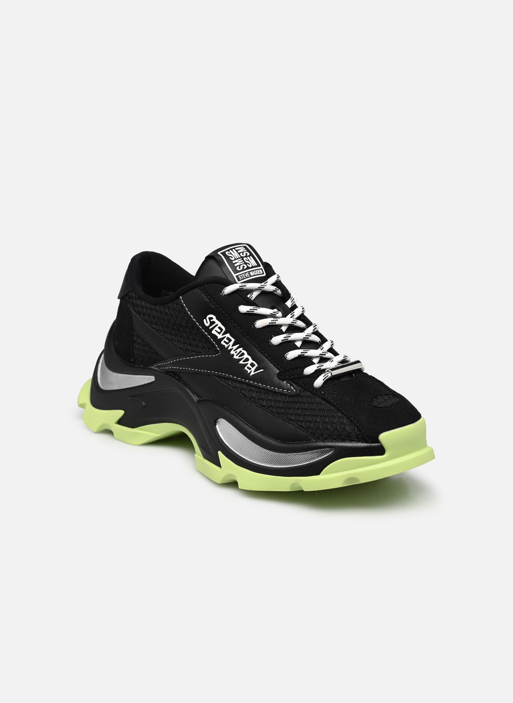 Niedrige Sneaker Zoomz damen schwarz Steve Madden Niedrige Sneaker Zoomz damen schwarz Black/lime