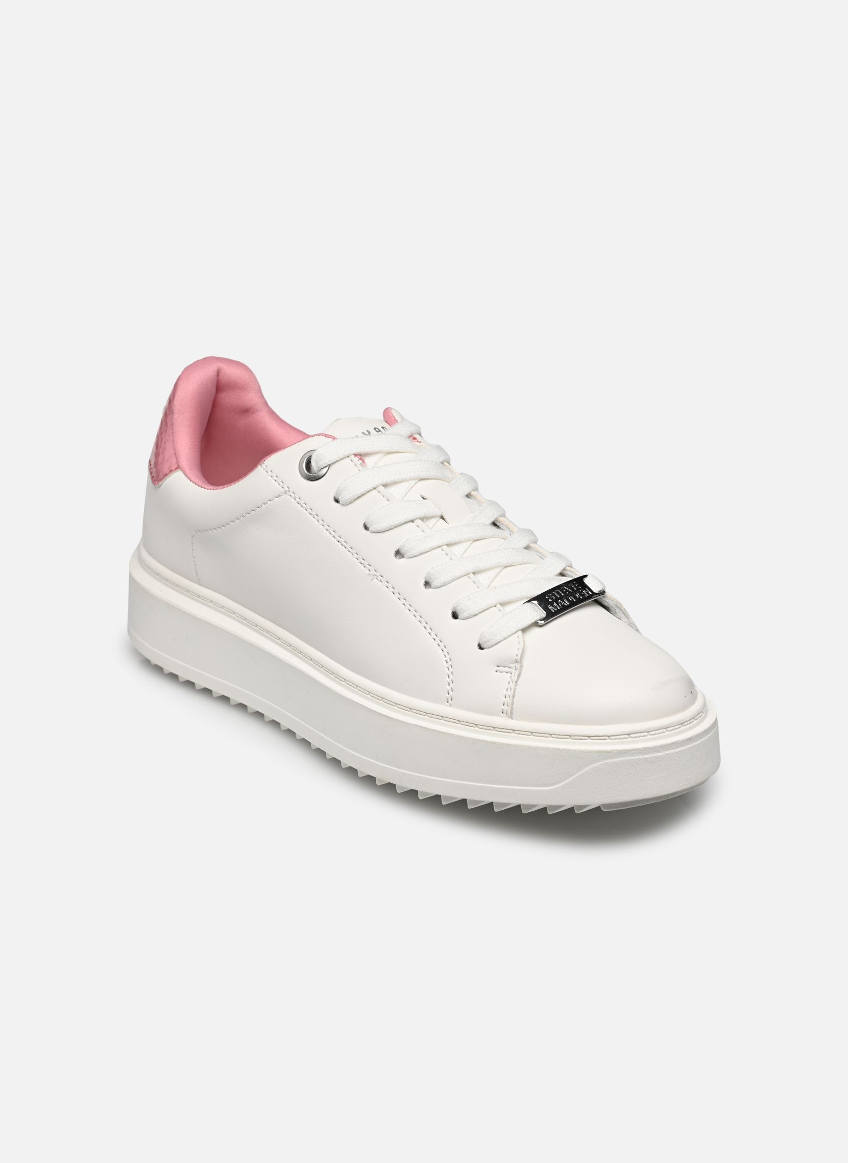 Baskets basses Catcher femme rose Steve Madden Baskets basses Catcher femme rose White/pink
