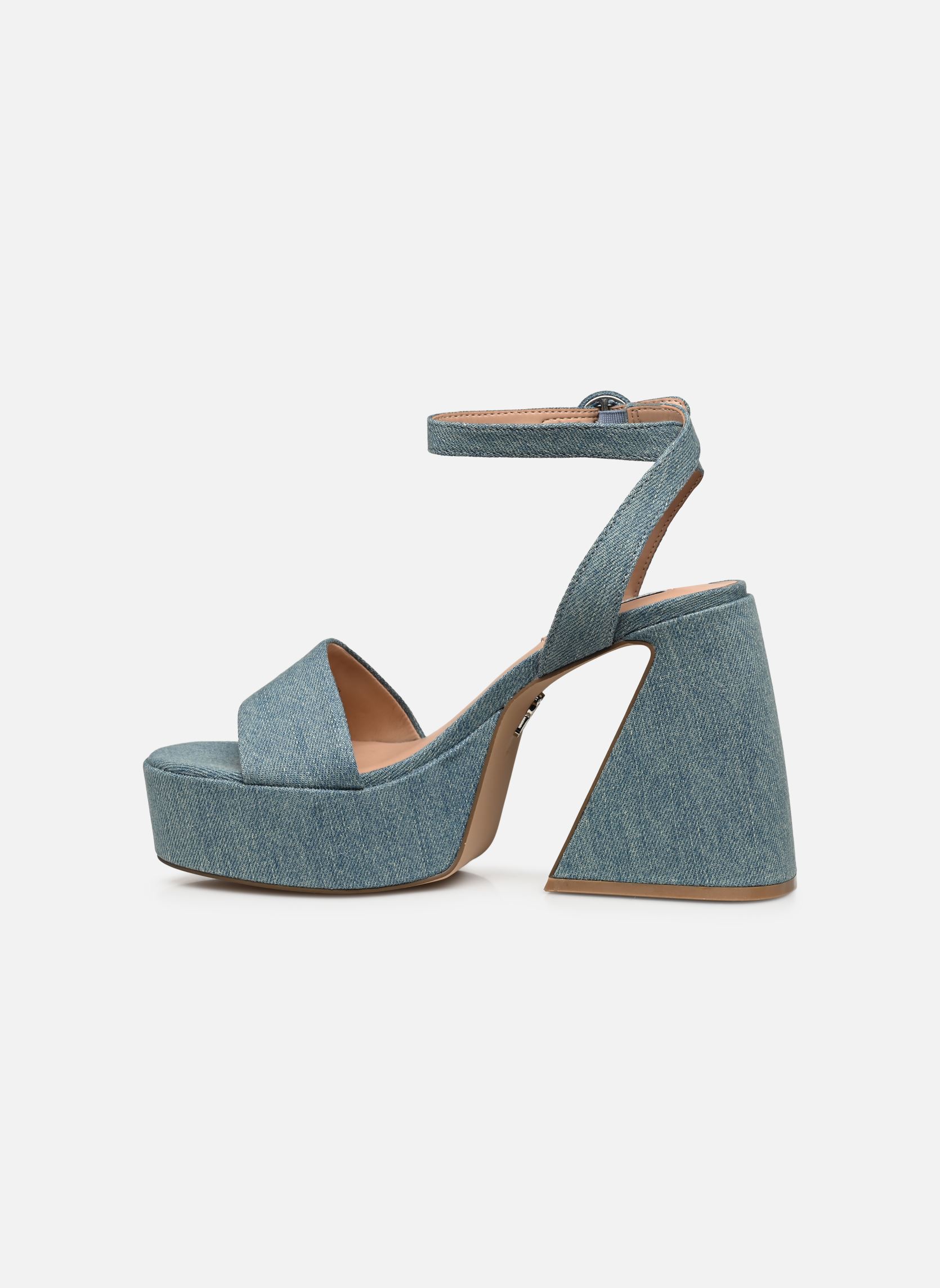 Sandalias y plataformas de cuña Paysin mujer azul Steve Madden Sandalias y plataformas de cuña Paysin mujer azul Blue Denim