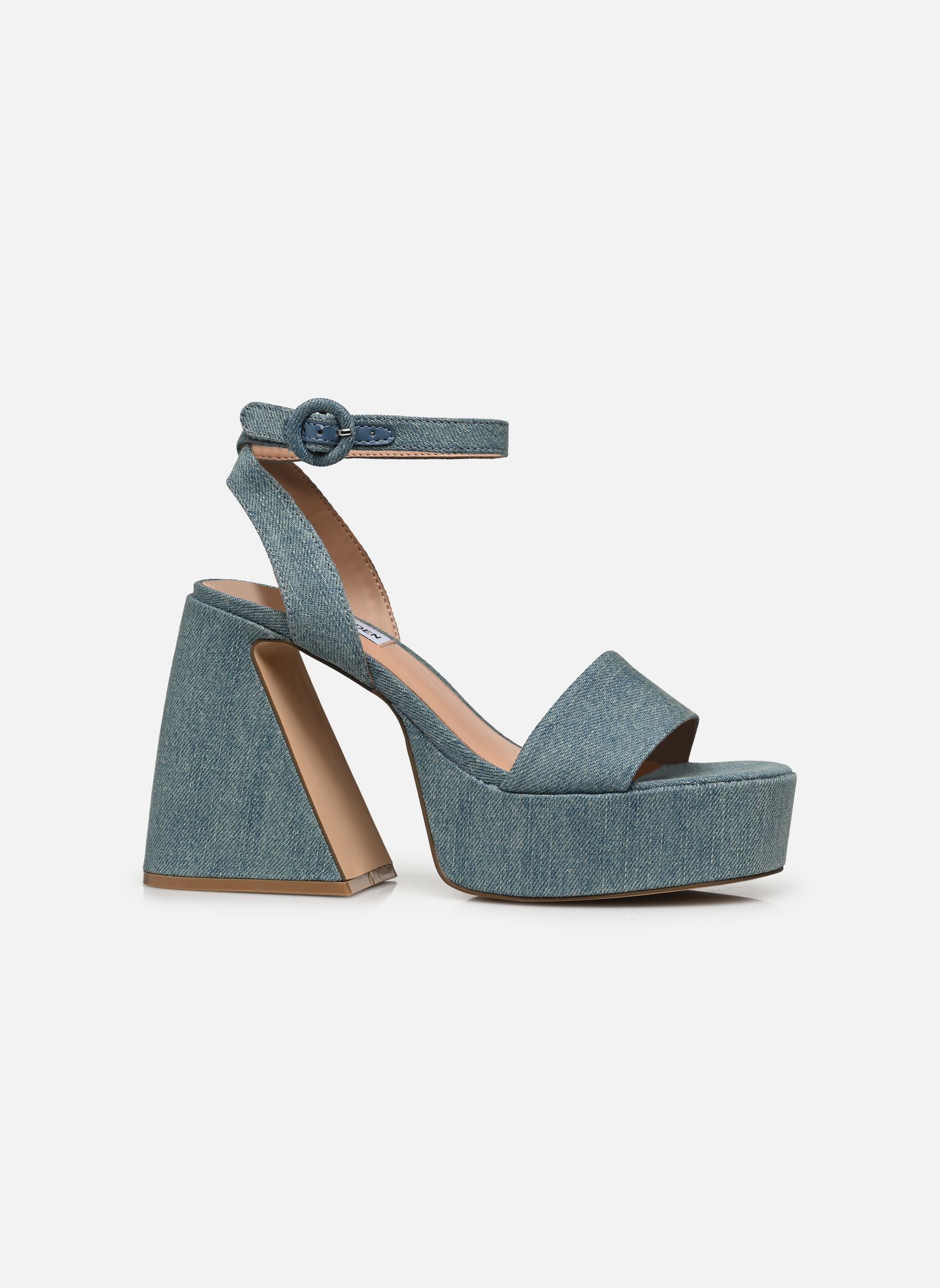 Sandalias y plataformas de cuña Paysin mujer azul Steve Madden Sandalias y plataformas de cuña Paysin mujer azul Blue Denim