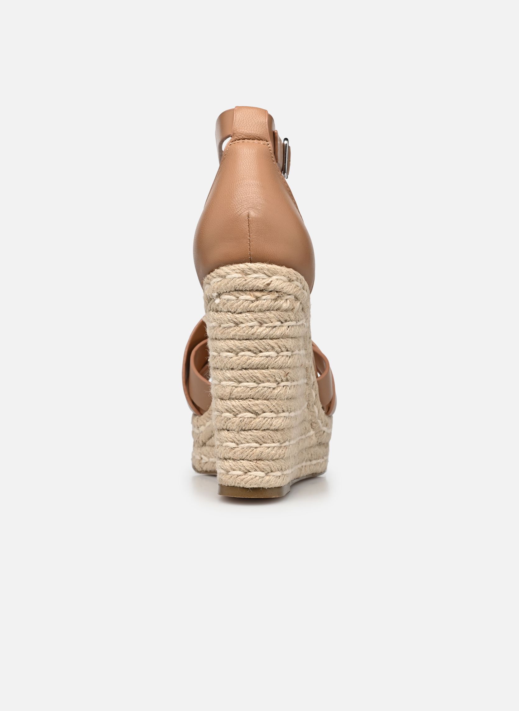 Sandalen met sleehak en plateau Sivian dames bruin Steve Madden Sandalen met sleehak en plateau Sivian dames bruin Camel leather