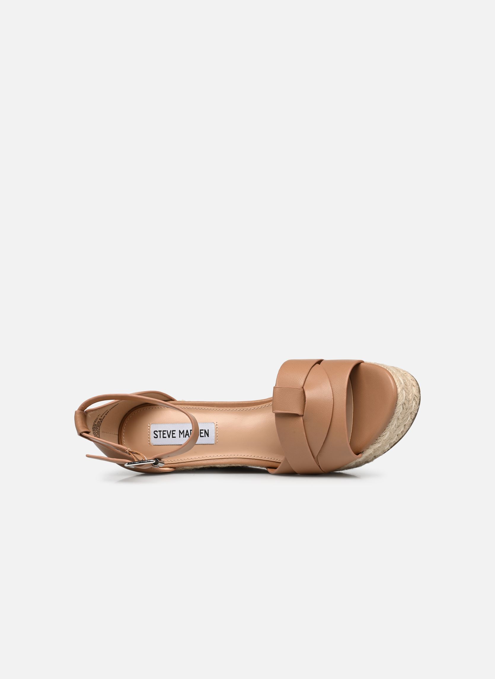 Sandalen met sleehak en plateau Sivian dames bruin Steve Madden Sandalen met sleehak en plateau Sivian dames bruin Camel leather