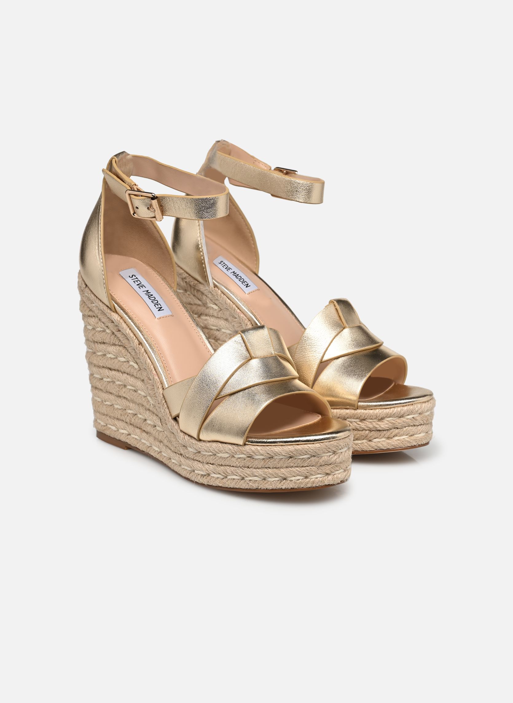 Keil- und Plateausandalen Sivian damen gold und bronze Steve Madden Keil- und Plateausandalen Sivian damen gold und bronze Gold Leather