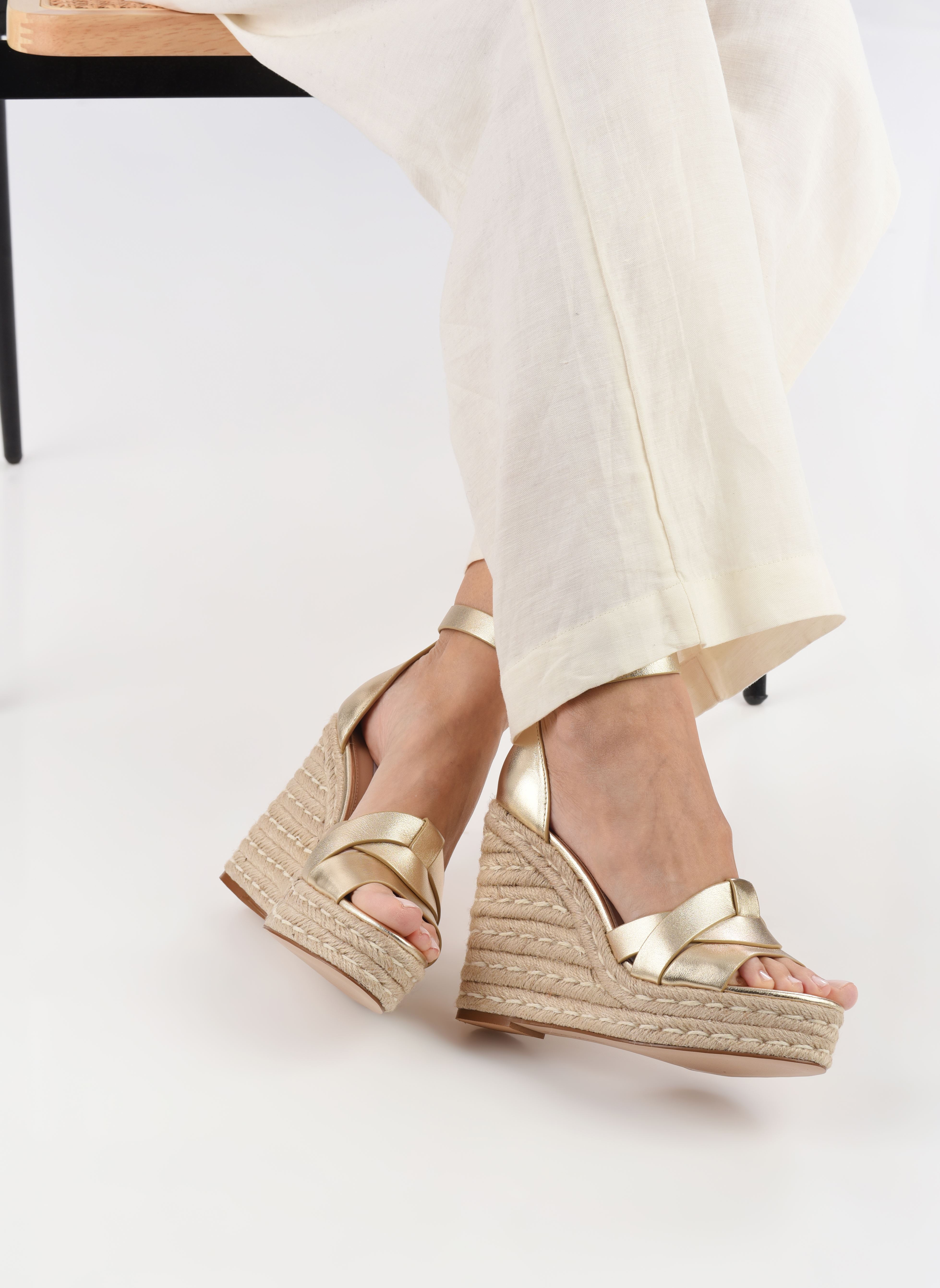 Keil- und Plateausandalen Sivian damen gold und bronze Steve Madden Keil- und Plateausandalen Sivian damen gold und bronze Gold Leather