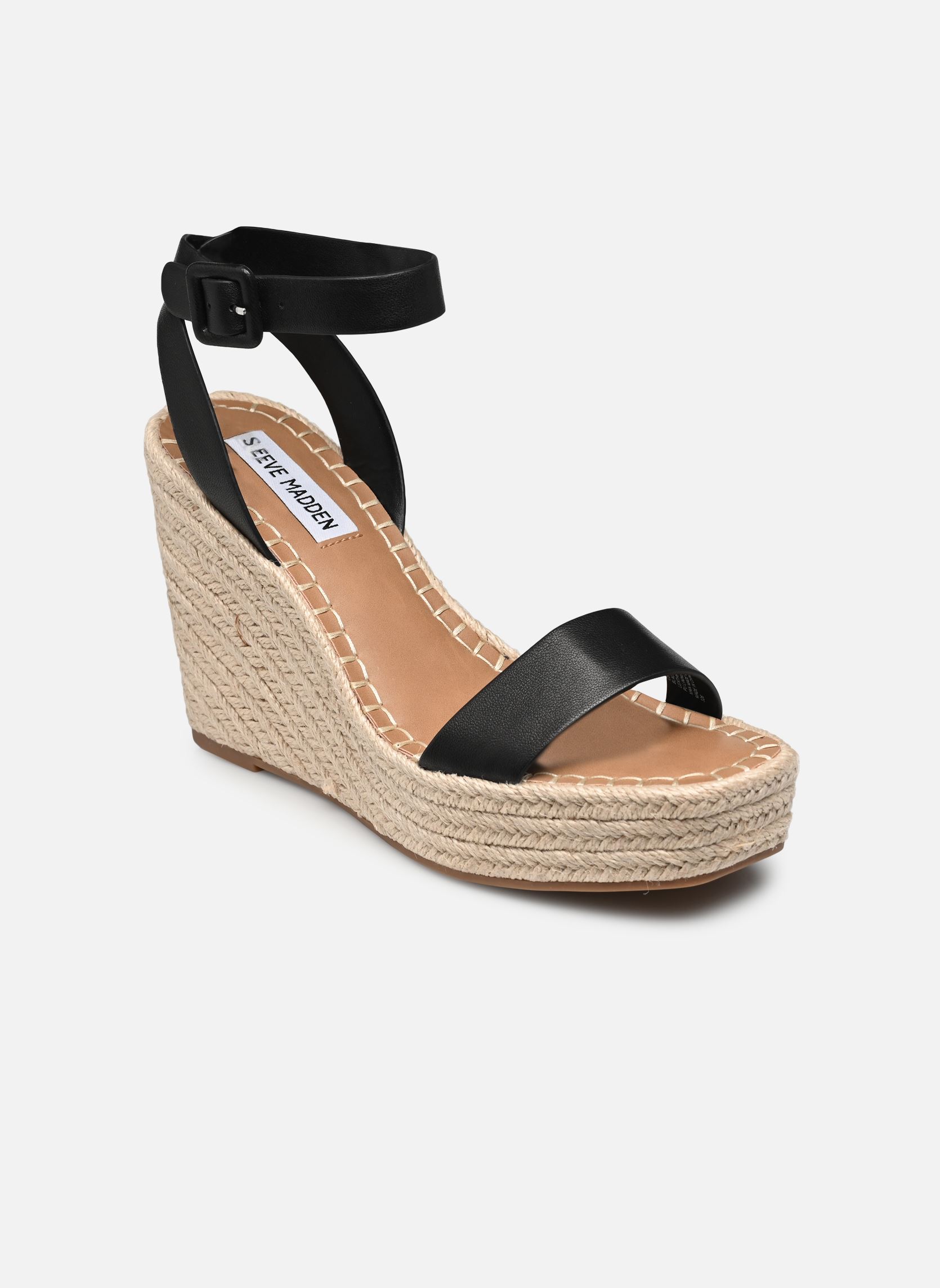 Keil- und Plateausandalen Upstage damen schwarz Steve Madden Keil- und Plateausandalen Upstage damen schwarz BLACK LEAT